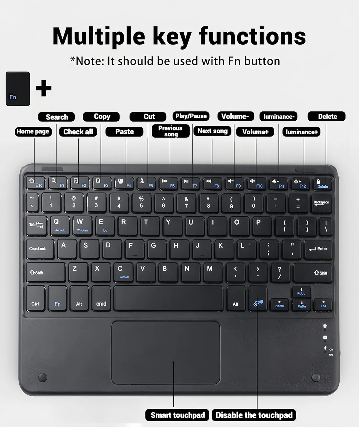 کیبورد کاور برای سامسونگ گلکسی تب S10 لایت 2025 / S10 Fe 10.9 اینچ 2025 / s9fe / s9 10.9 2023، کاور باریک کیبورد بلوتوثی با جای قلم S برای گلکسی تب S10fe/s9 Fe /s9 کیبورد کاور برای سامسونگ گلکسی تب S10 لایت 2025 / S10 Fe 10.9 اینچ 2025 / s9fe / s9 10.9 2023، کاور باریک کیبورد بلوتوثی با جای قلم S برای گلکسی تب S10fe/s9 Fe /s9