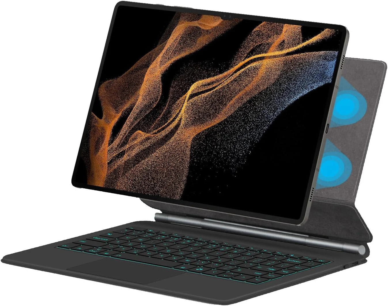 کاور کیبورد جادویی برای تبلت سامسونگ گلکسی تب S10 Ultra 14.6 اینچ (SM-X920 | SM-X926B)، کاور کیبورد بلوتوثی بیسیم با ترکپد و پایه مغناطیسی کاور کیبورد جادویی برای تبلت سامسونگ گلکسی تب S10 Ultra 14.6 اینچ (SM-X920 | SM-X926B)، کاور کیبورد بلوتوثی بیسیم با ترکپد و پایه مغناطیسی