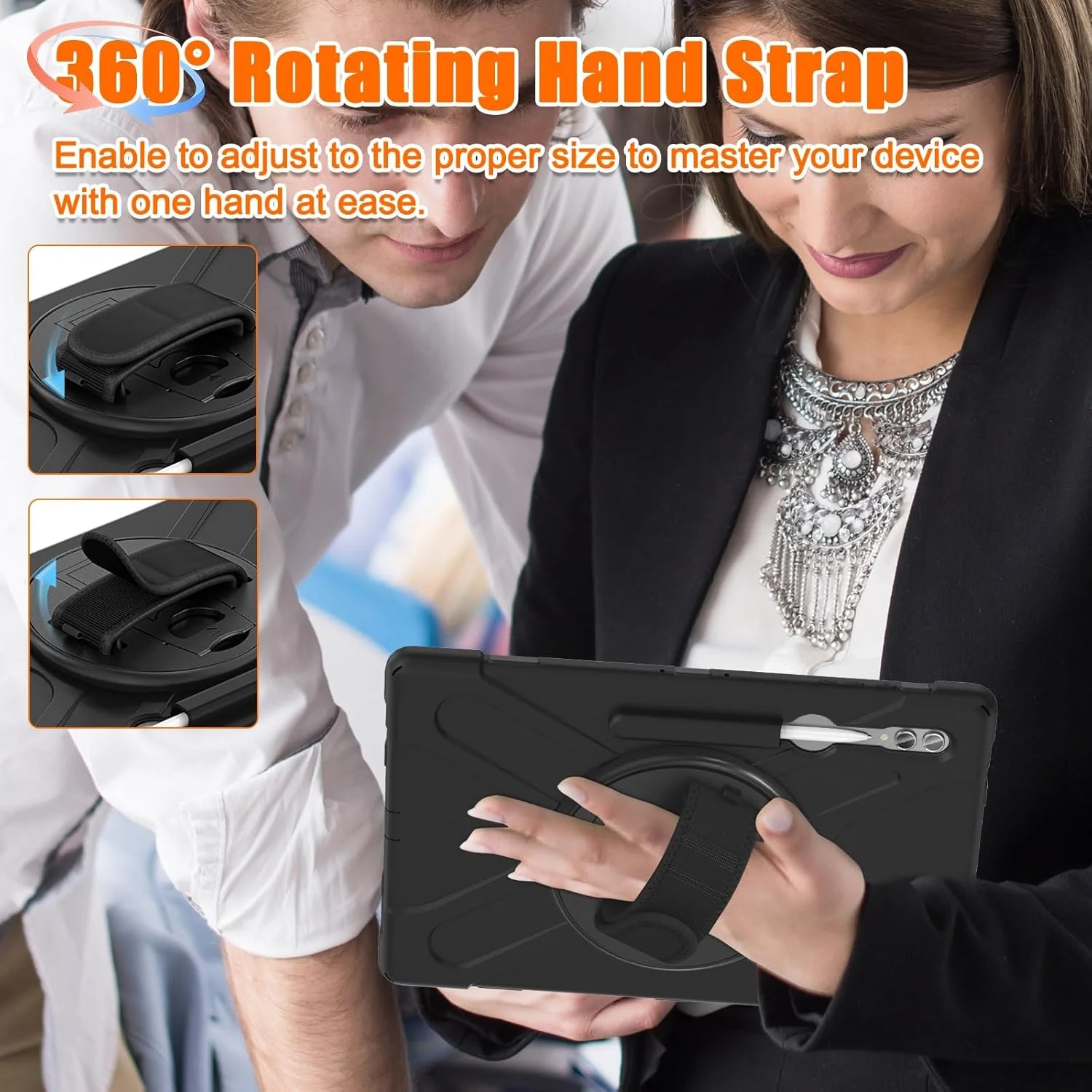 کیف حمل تبلت سازگار با Samsung Galaxy Tab S8 Ultra 14.6 اینچ X900/X906B/X906U/X906N (2022)، کیف مقاوم و بادوام ضد ضربه با نگهدارنده قلم و بند شانه محافظ کیف حمل تبلت سازگار با Samsung Galaxy Tab S8 Ultra 14.6 اینچ X900/X906B/X906U/X906N (2022)، کیف مقاوم و بادوام ضد ضربه با نگهدارنده قلم و بند شانه محافظ