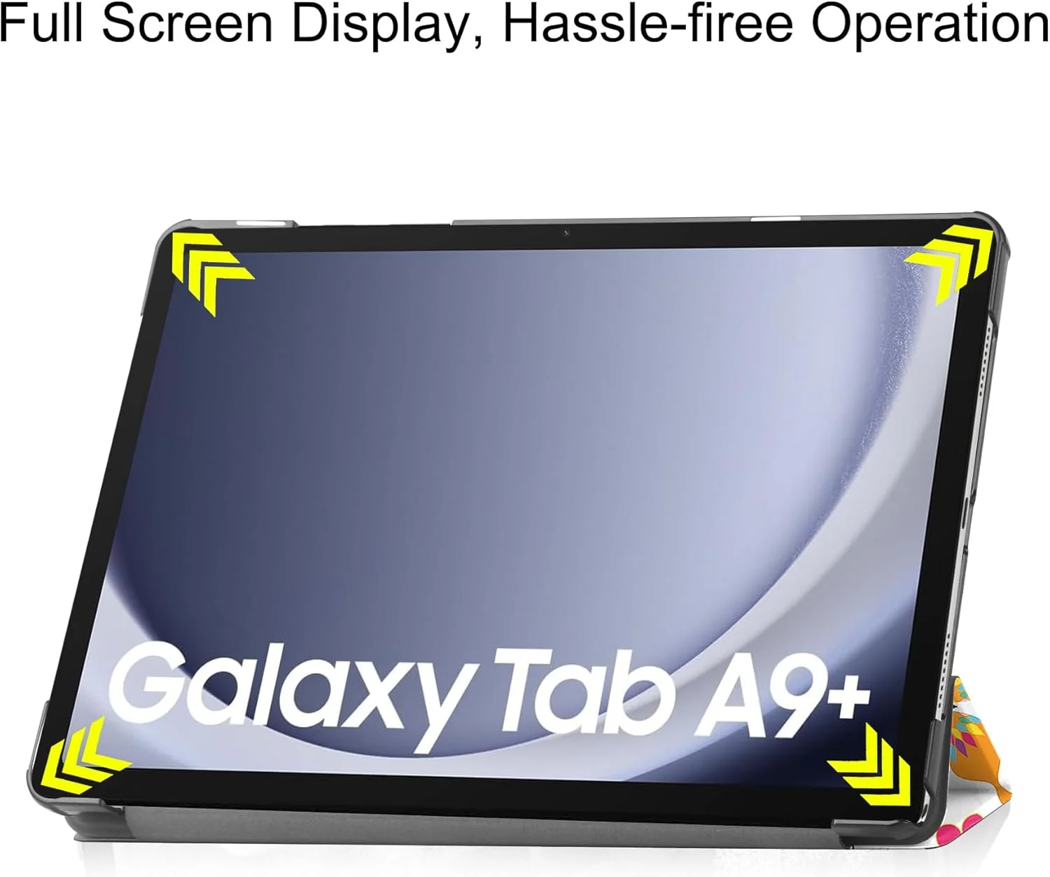 کیف تبلت RanTuo برای سامسونگ گلکسی تب A9 پلاس، چرم PU، سبک و نازک، ضد آب، ضد گرد و غبار، قاب محافظ ضد افتادن برای سامسونگ گلکسی تب A9 پلاس. (پروانه)