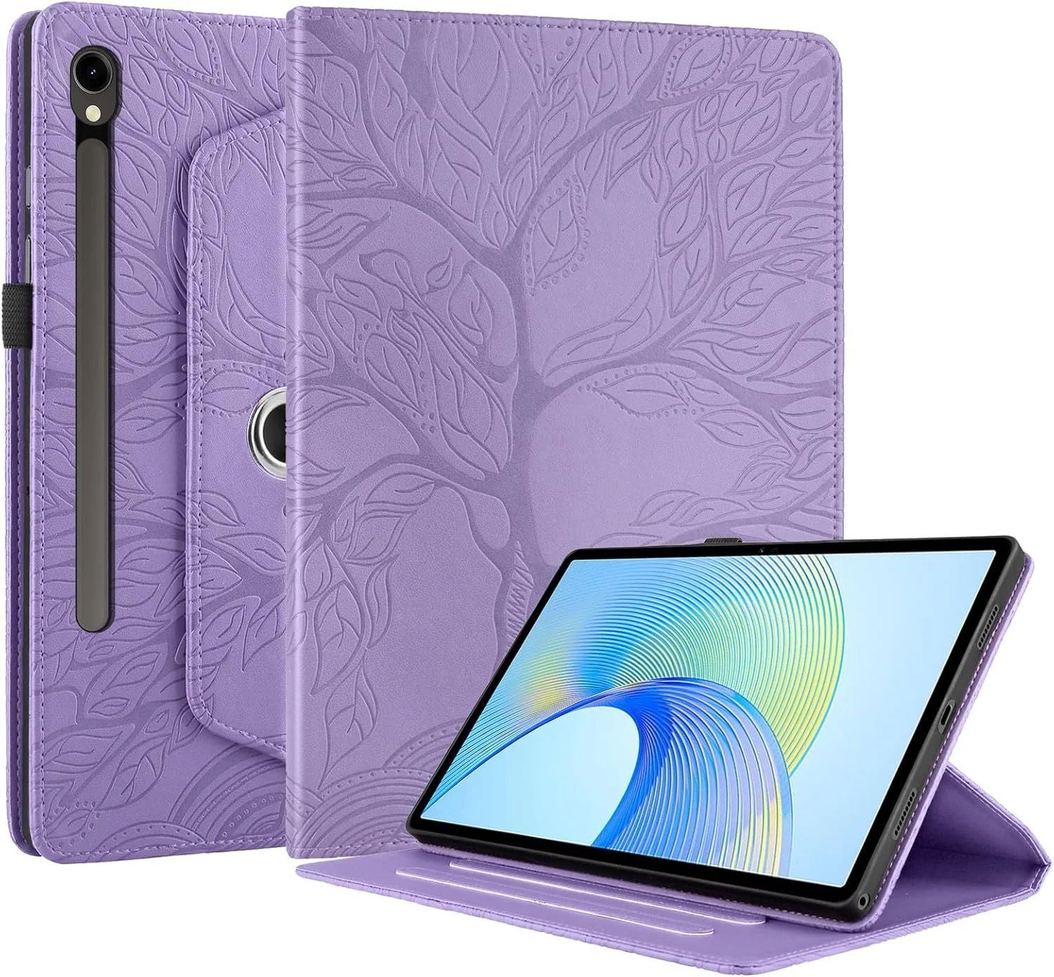کیف تبلت چرخان 360 درجه SLLMYYX سازگار با Samsung Galaxy Tab S9 FE 10.9 اینچ (SM-X510/SM-X516) نسخه 2023، کاور استند باریک طرح درخت زندگی (بنفش) کیف تبلت چرخان 360 درجه SLLMYYX سازگار با Samsung Galaxy Tab S9 FE 10.9 اینچ (SM-X510/SM-X516) نسخه 2023، کاور استند باریک طرح درخت زندگی (بنفش)