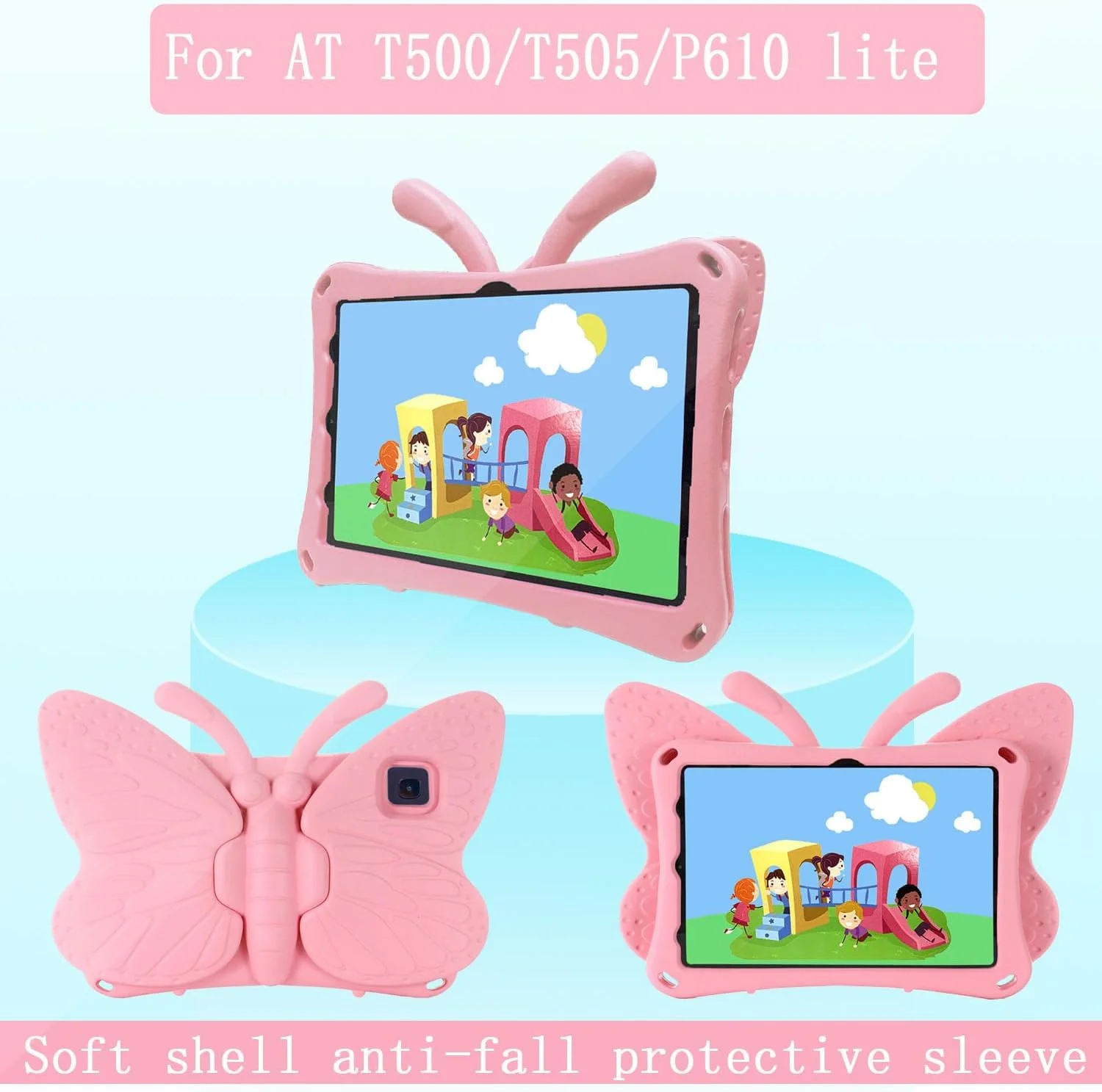 nincyee Kids Tablet Case for Samsung Galaxy Tab A7 10.4" 2020/2022 T505/T509,Eva Heavy Duty Shockproof Cover with Pencil Holder,Folding Kickstand,Butterfly Shape Cartoon Case for Children nincyee Kids Tablet Case for Samsung Galaxy Tab A7 10.4" 2020/2022 T505/T509,Eva Heavy Duty Shockproof Cover with Pencil Holder,Folding Kickstand,Butterfly Shape Cartoon Case for Children