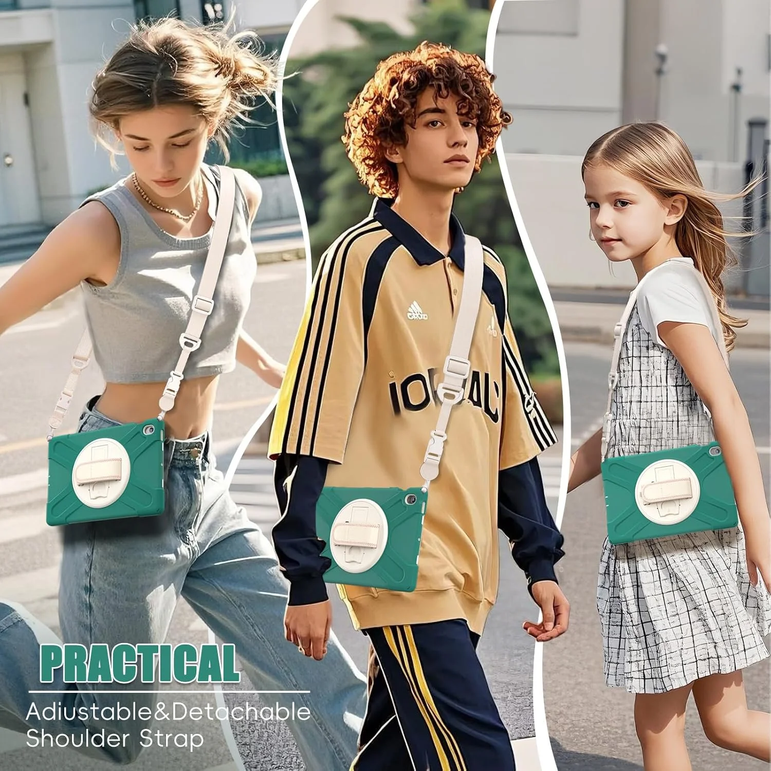 کاور تبلت Gruattreay برای تبلت سامسونگ گلکسی تب S10 FE پلاس 13.1 اینچ 2025، دارای بند چرخشی 360 درجه و استند، کاور سیلیکونی مقاوم در برابر ضربه با بند شانه (آبی تیره) کاور تبلت Gruattreay برای تبلت سامسونگ گلکسی تب S10 FE پلاس 13.1 اینچ 2025، دارای بند چرخشی 360 درجه و استند، کاور سیلیکونی مقاوم در برابر ضربه با بند شانه (آبی تیره)