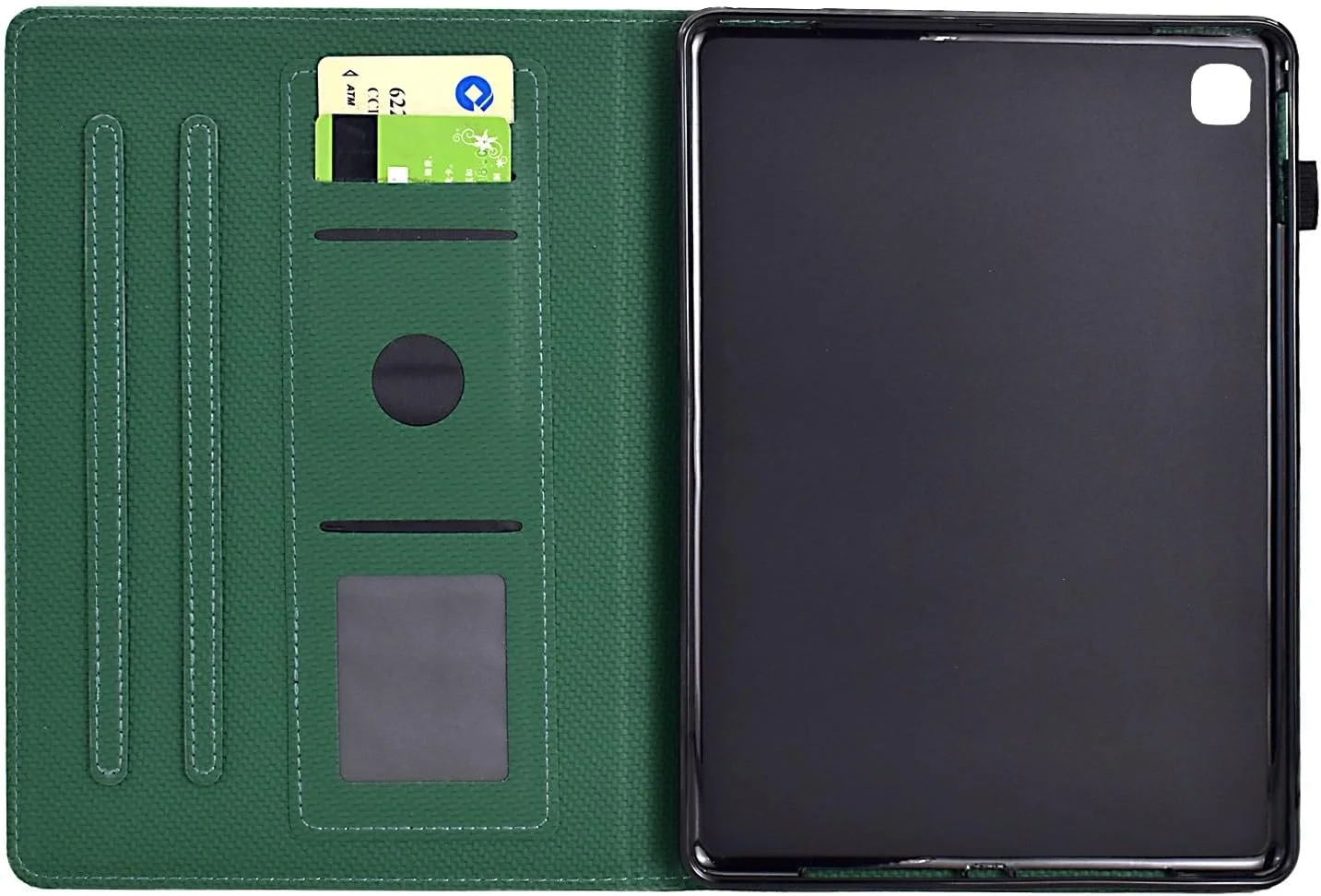 کیف تبلت مسافرتی سازگار با تبلت سامسونگ گلکسی تب S5e 10.5 اینچی مدل های 2019 SM-T720/SM-T725، کیف چرمی PU باریک با پایه چند زاویه ای، کیف ریبا کیف تبلت مسافرتی سازگار با تبلت سامسونگ گلکسی تب S5e 10.5 اینچی مدل های 2019 SM-T720/SM-T725، کیف چرمی PU باریک با پایه چند زاویه ای، کیف ریبا