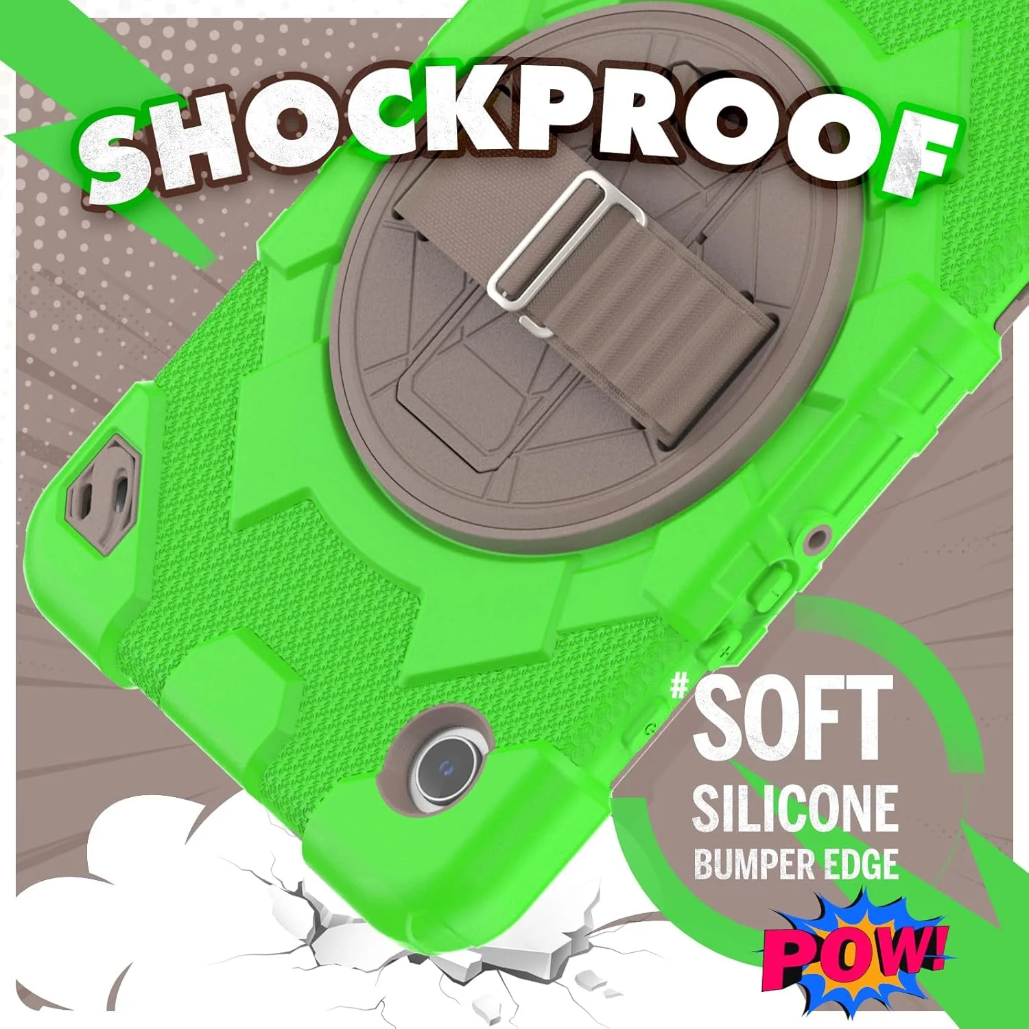 کیف تبلت nincyee برای سامسونگ گلکسی تب A9 8.7 اینچ 2023، کیف سیلیکونی ضد ضربه و مقاوم قهرمان عنکبوتی رنگین کمانی برای کودکان با نگهدارنده قلم، بند شانه، پایه تاشو چرخشی، بند دستی کیف تبلت nincyee برای سامسونگ گلکسی تب A9 8.7 اینچ 2023، کیف سیلیکونی ضد ضربه و مقاوم قهرمان عنکبوتی رنگین کمانی برای کودکان با نگهدارنده قلم، بند شانه، پایه تاشو چرخشی، بند دستی