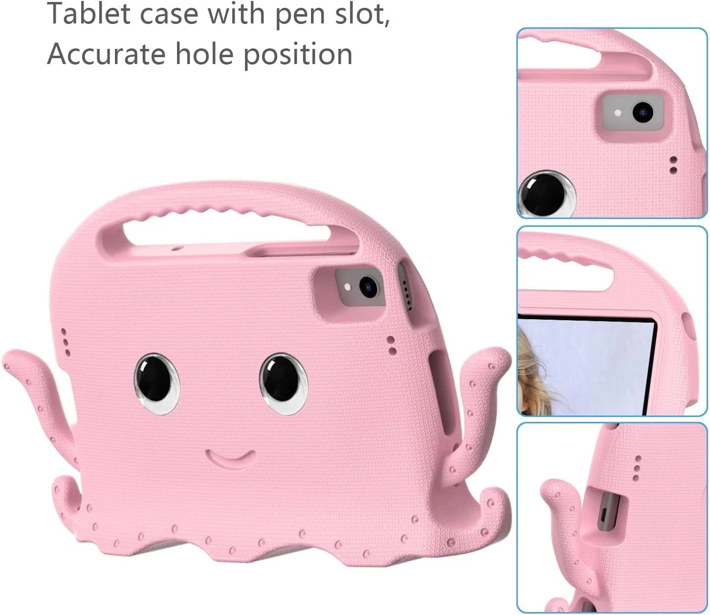 کیف تبلت سازگار با سامسونگ گلکسی تب S5e 10.5 (2019) SM-T720/T725، کاور سبک و مقاوم در برابر ضربه مناسب کودکان، کاور تبلت با گوشههای ضد لغزش و بند شانه برای پسران کیف تبلت سازگار با سامسونگ گلکسی تب S5e 10.5 (2019) SM-T720/T725، کاور سبک و مقاوم در برابر ضربه مناسب کودکان، کاور تبلت با گوشههای ضد لغزش و بند شانه برای پسران