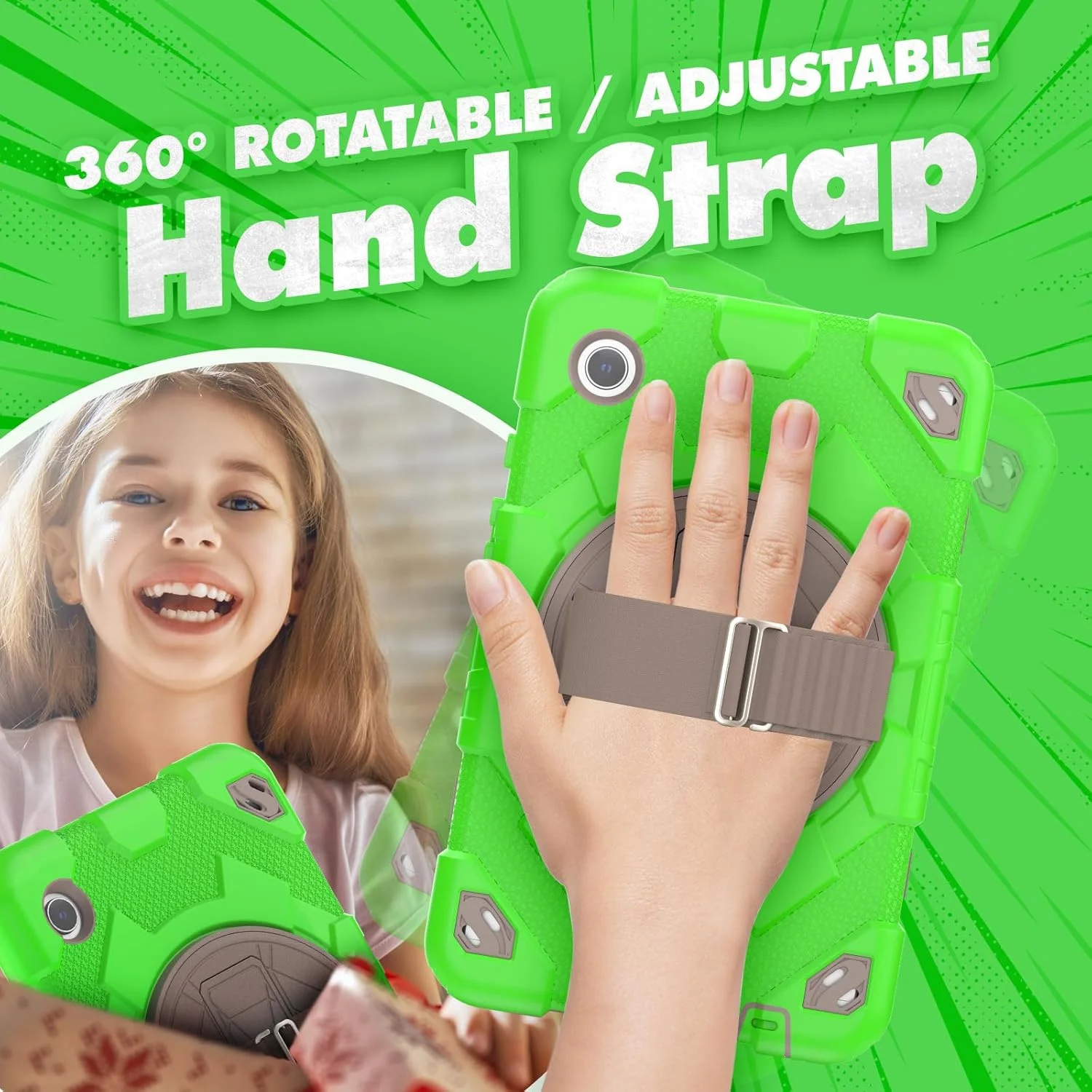 کیف تبلت nincyee برای سامسونگ گلکسی تب A9 8.7 اینچ 2023، کیف سیلیکونی ضد ضربه و مقاوم قهرمان عنکبوتی رنگین کمانی برای کودکان با نگهدارنده قلم، بند شانه، پایه تاشو چرخشی، بند دستی کیف تبلت nincyee برای سامسونگ گلکسی تب A9 8.7 اینچ 2023، کیف سیلیکونی ضد ضربه و مقاوم قهرمان عنکبوتی رنگین کمانی برای کودکان با نگهدارنده قلم، بند شانه، پایه تاشو چرخشی، بند دستی