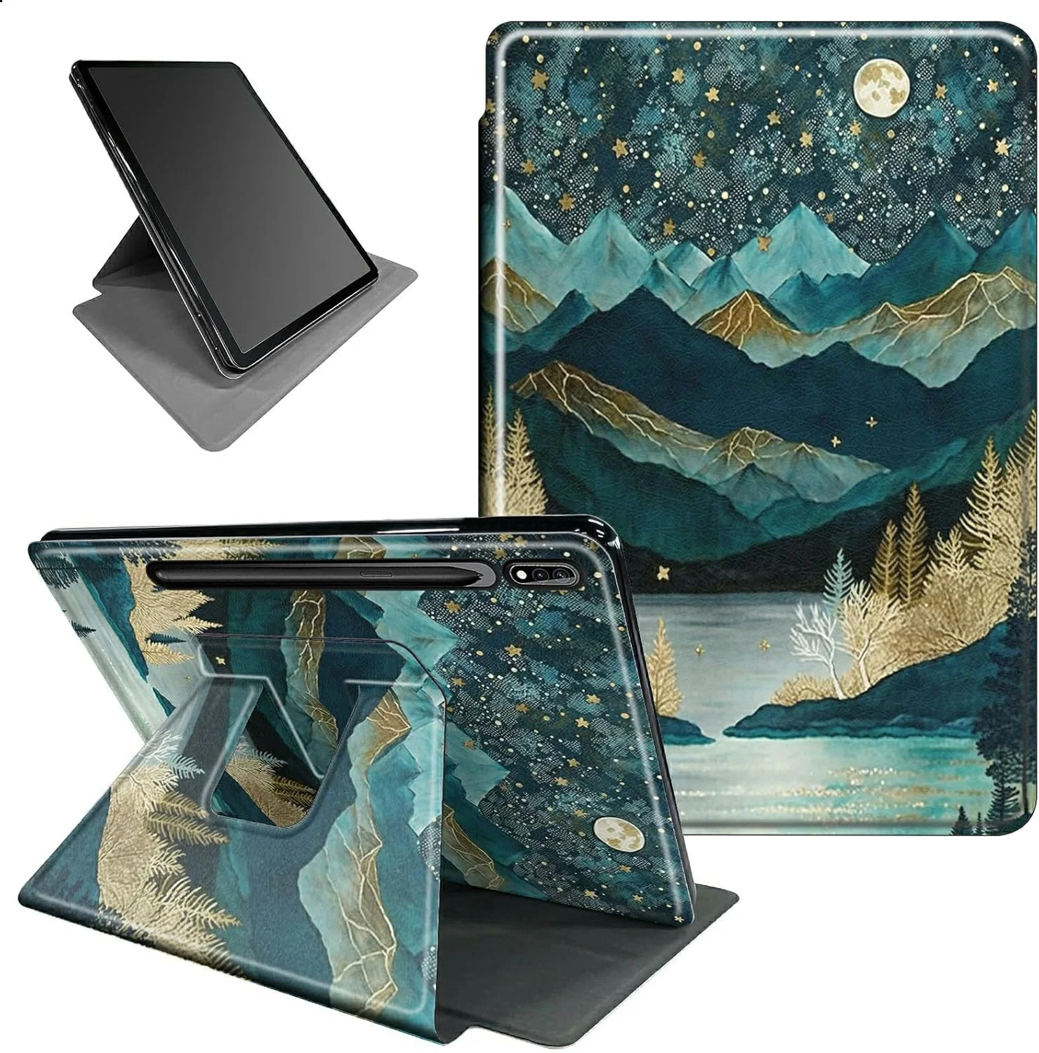 کیف محافظ چرخشی 360 درجه BFSEROBJ برای تبلت سامسونگ گلکسی تب S9 پلاس، کاور هوشمند محافظ سبک وزن با قابلیت بیدار/خواب خودکار، مناسب برای تبلت سامسونگ گلکسی تب S9 پلاس 5G 12.4 اینچ 2023 - طرح کوهستان کیف محافظ چرخشی 360 درجه BFSEROBJ برای تبلت سامسونگ گلکسی تب S9 پلاس، کاور هوشمند محافظ سبک وزن با قابلیت بیدار/خواب خودکار، مناسب برای تبلت سامسونگ گلکسی تب S9 پلاس 5G 12.4 اینچ 2023 - طرح کوهستان