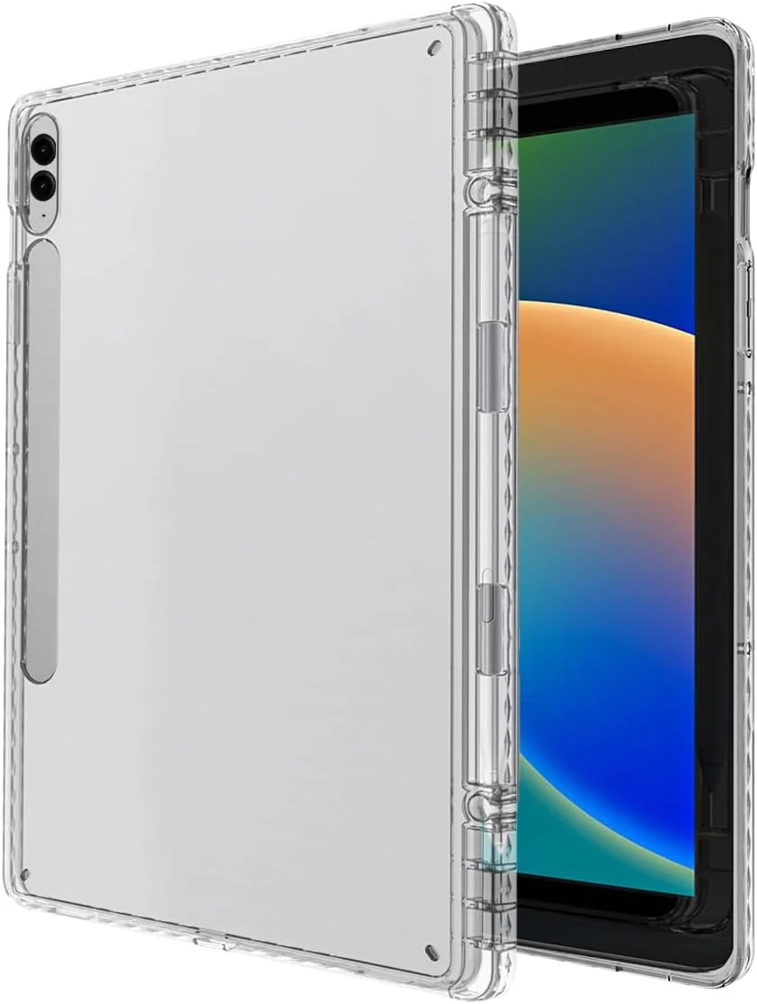 کیف باریک هیبریدی WAYIFON برای تبلت سامسونگ گلکسی تب S10 پلاس 2024 / S9 FE پلاس 5G 12.4 اینچ 2023 با جای قلم S، کاور ضد ضربه با بدنه پشتی شفاف، شفاف کیف باریک هیبریدی WAYIFON برای تبلت سامسونگ گلکسی تب S10 پلاس 2024 / S9 FE پلاس 5G 12.4 اینچ 2023 با جای قلم S، کاور ضد ضربه با بدنه پشتی شفاف، شفاف