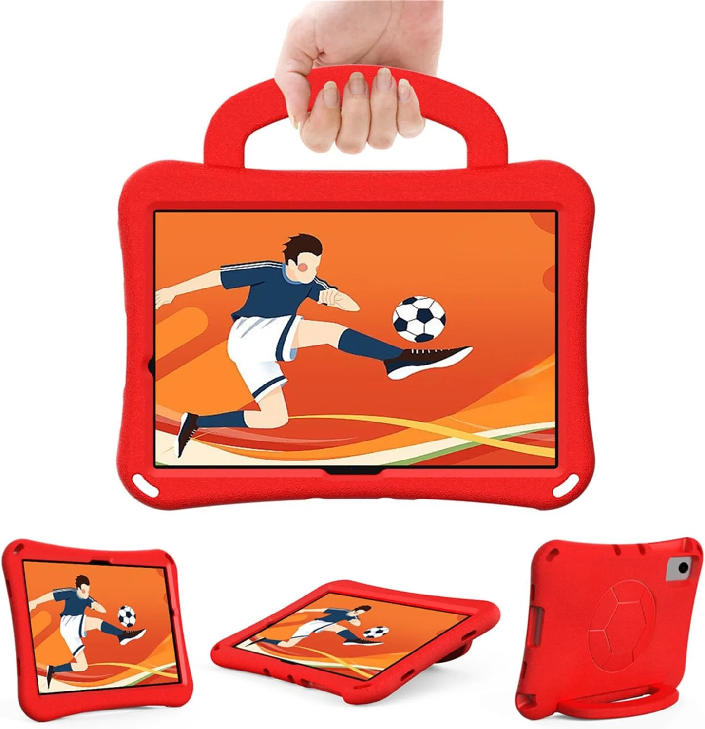 کیف تبلت HYAEcase برای Samsung Galaxy Tab A9+ Plus 11 اینچ 2023 SM-X210/X216/X218، سبک وزن، ضد ضربه، مقاوم، EVA، دارای دسته مناسب کودکان، پایه نگهدارنده، قاب محافظ کودکانه (قرمز) کیف تبلت HYAEcase برای Samsung Galaxy Tab A9+ Plus 11 اینچ 2023 SM-X210/X216/X218، سبک وزن، ضد ضربه، مقاوم، EVA، دارای دسته مناسب کودکان، پایه نگهدارنده، قاب محافظ کودکانه (قرمز)