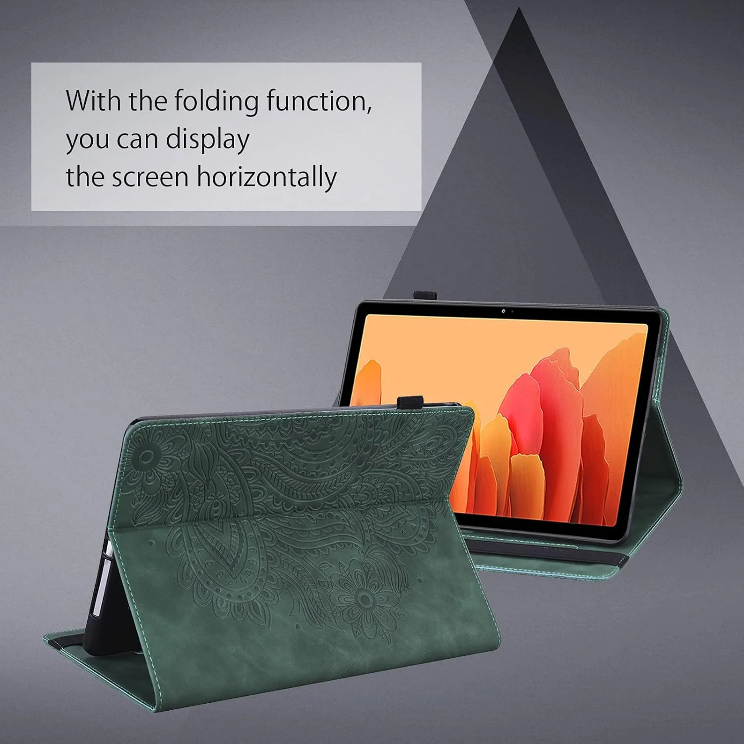 کاور تبلت ALILANG برای تبلت سامسونگ گلکسی تب S2 9.7 اینچ (SM-T813/T815 /T819) به همراه قلم، زوایای دید چندگانه، کاور استند چرمی PU با کیفیت عالی برای گلکسی تب S2 9.7 - سبز کاور تبلت ALILANG برای تبلت سامسونگ گلکسی تب S2 9.7 اینچ (SM-T813/T815 /T819) به همراه قلم، زوایای دید چندگانه، کاور استند چرمی PU با کیفیت عالی برای گلکسی تب S2 9.7 - سبز