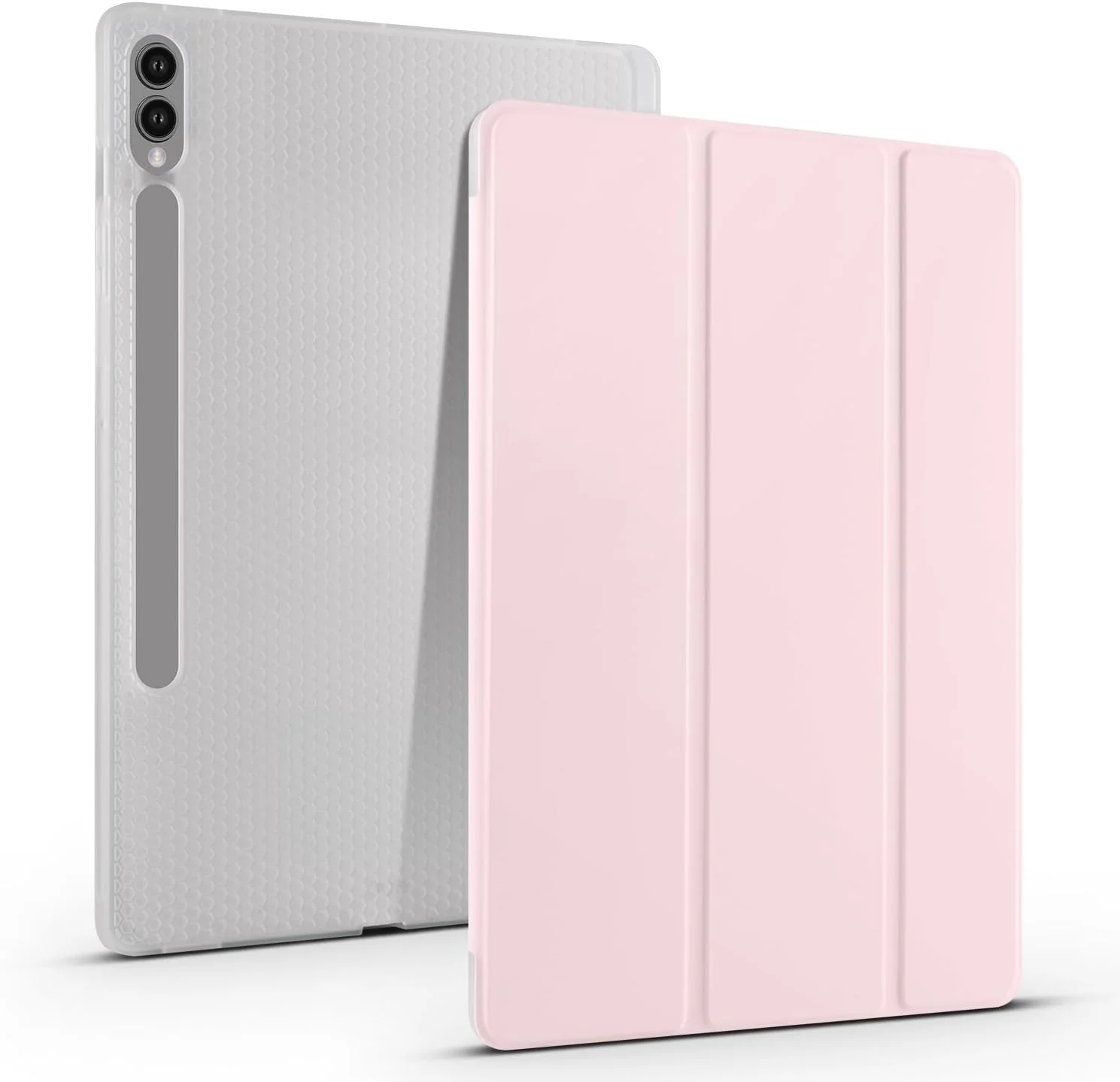 Clear Tablet Case Compatible with Samsung Galaxy Tab S8 Plus/S7 Plus 12.4" SM-X800/X806 SM-T970/T975,TPU Slim Cover Auto Wake/Sleep Smart Lightweight Case w/Pencil Holder Shockproof Cover.Pink Clear Tablet Case Compatible with Samsung Galaxy Tab S8 Plus/S7 Plus 12.4" SM-X800/X806 SM-T970/T975,TPU Slim Cover Auto Wake/Sleep Smart Lightweight Case w/Pencil Holder Shockproof Cover.Pink