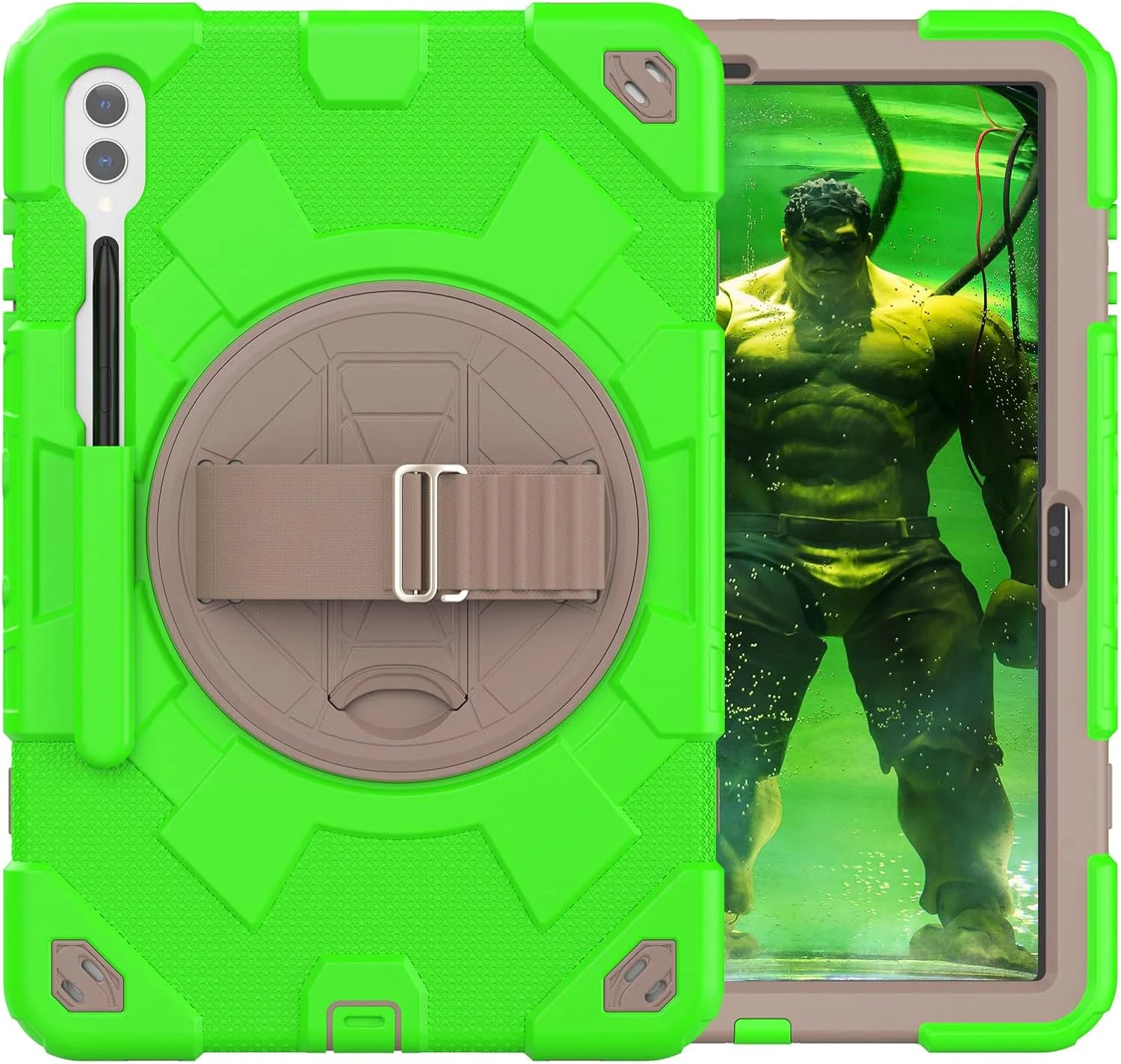 کیف تبلت nincyee برای Samsung Galaxy Tab S9+ 12.4 اینچ 2023، قاب سیلیکونی رنگین کمانی طرح قهرمان عنکبوتی مقاوم در برابر ضربه برای کودکان با نگهدارنده قلم، بند شانه، پایه تاشو چرخشی، بند دستی کیف تبلت nincyee برای Samsung Galaxy Tab S9+ 12.4 اینچ 2023، قاب سیلیکونی رنگین کمانی طرح قهرمان عنکبوتی مقاوم در برابر ضربه برای کودکان با نگهدارنده قلم، بند شانه، پایه تاشو چرخشی، بند دستی