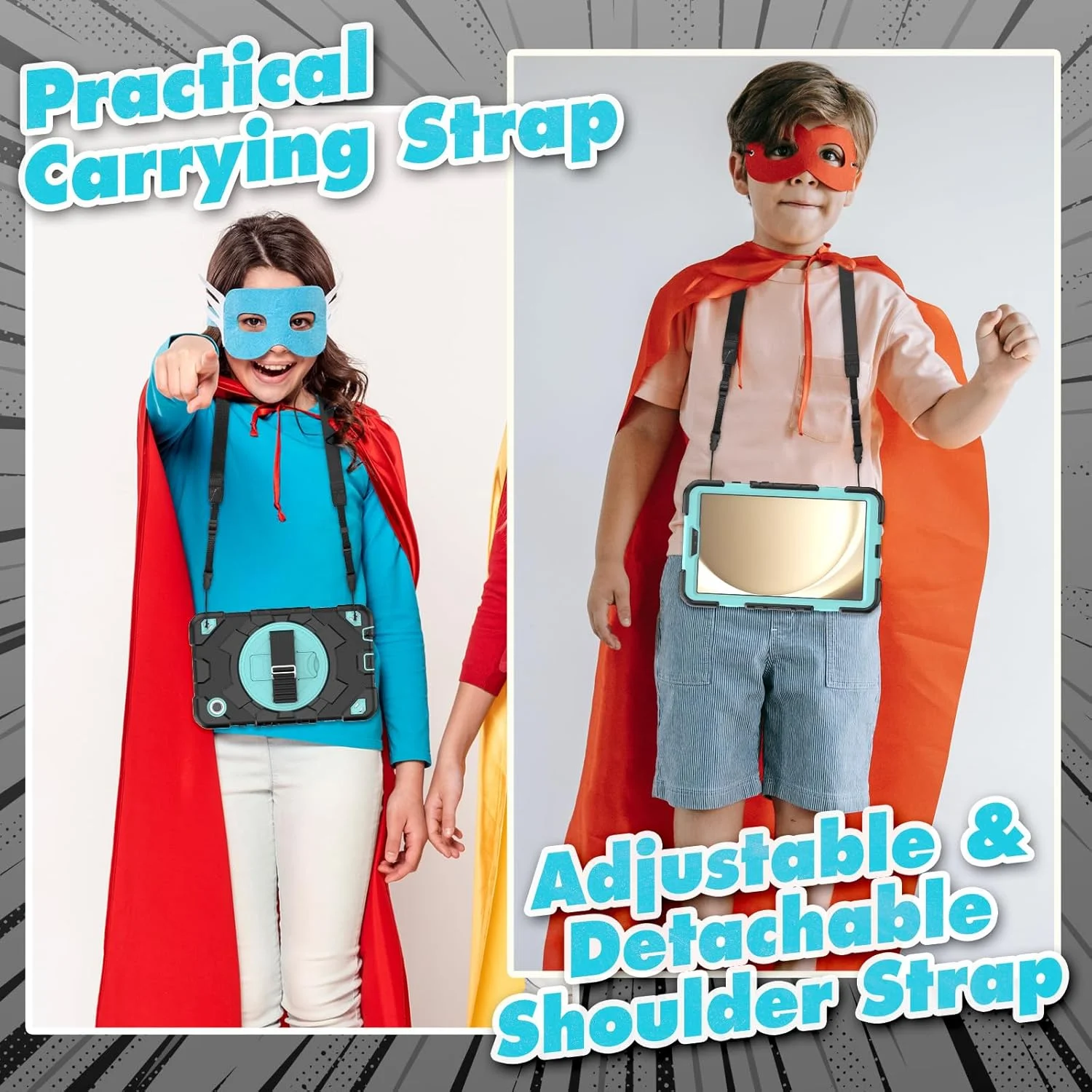 کیف تبلت nincyee برای Samsung Galaxy Tab A9 8.7 اینچ 2023، قاب سیلیکونی عنکبوتی رنگارنگ و مقاوم برای کودکان با جای قلم، بند شانه، بند دستی چرخان 360 درجه و پایه تاشو کیف تبلت nincyee برای Samsung Galaxy Tab A9 8.7 اینچ 2023، قاب سیلیکونی عنکبوتی رنگارنگ و مقاوم برای کودکان با جای قلم، بند شانه، بند دستی چرخان 360 درجه و پایه تاشو