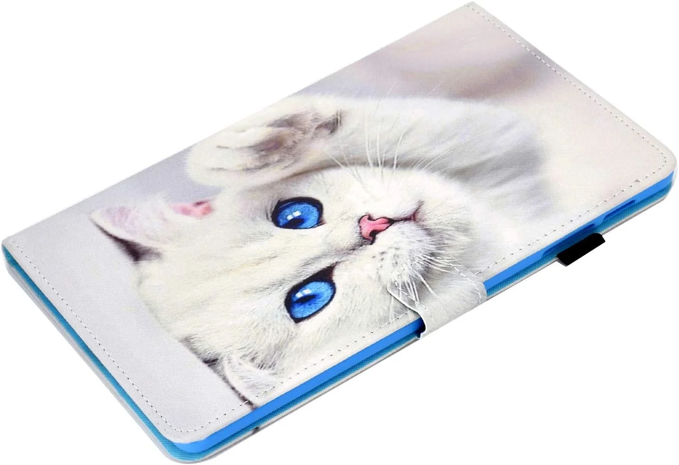 کیف Succtop برای گلکسی تب A7 10.4 اینچ 2020، جلد چرمی PU با نگهدارنده مداد، کیف محافظ تبلت کیف پول سامسونگ تب A7 2020 برای سامسونگ گلکسی تب A7 T500/T505/T507، گربه سفید کیف Succtop برای گلکسی تب A7 10.4 اینچ 2020، جلد چرمی PU با نگهدارنده مداد، کیف محافظ تبلت کیف پول سامسونگ تب A7 2020 برای سامسونگ گلکسی تب A7 T500/T505/T507، گربه سفید