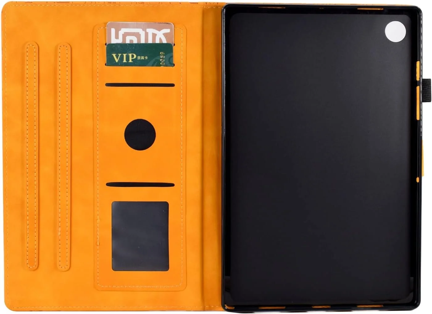کیف تبلت طرح قدیمی سازگار با سامسونگ گلکسی تب A8 مدل X200/X205 (2021)، جلد چرمی PU درجه یک، قابلیت تنظیم زاویه دید چندگانه با 2 جای کارت اعتباری/خواب و بیدار شدن خودکار (رنگ: نارنجی) کیف تبلت طرح قدیمی سازگار با سامسونگ گلکسی تب A8 مدل X200/X205 (2021)، جلد چرمی PU درجه یک، قابلیت تنظیم زاویه دید چندگانه با 2 جای کارت اعتباری/خواب و بیدار شدن خودکار (رنگ: نارنجی)