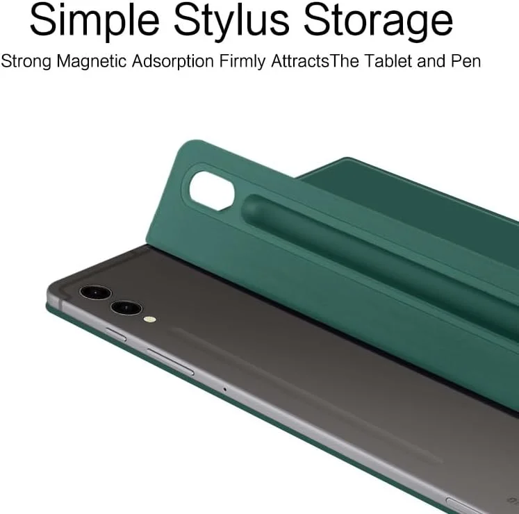 کیف تبلت مغناطیسی مناسب برای Samsung Galaxy Tab S9 Plus 12.4 اینچ 2023 X810/X816B/X818U، کاور باریک مناسب برای تبلت، کیف مناسب برای Galaxy Tab S9+ 5G کیف تبلت مغناطیسی مناسب برای Samsung Galaxy Tab S9 Plus 12.4 اینچ 2023 X810/X816B/X818U، کاور باریک مناسب برای تبلت، کیف مناسب برای Galaxy Tab S9+ 5G
