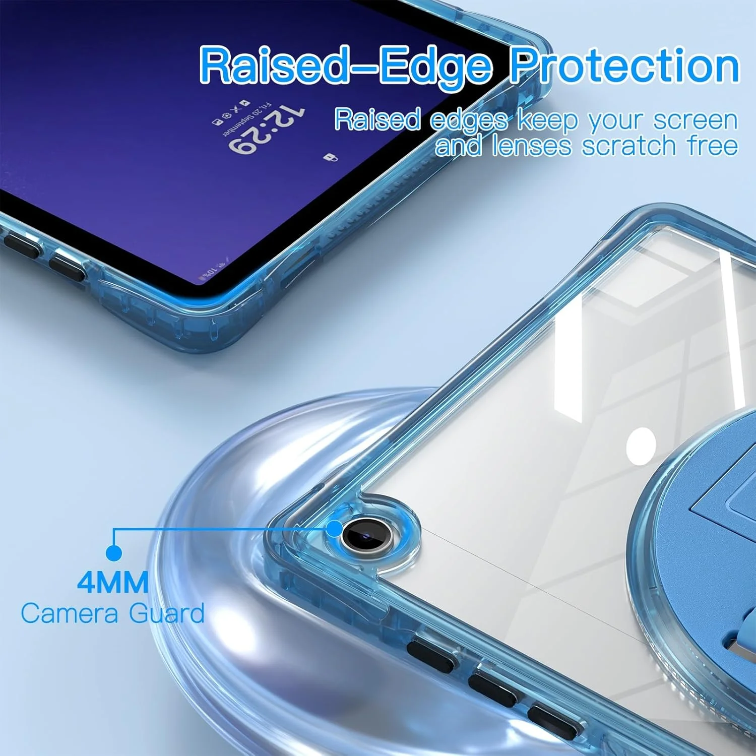 کیف مسافرتی تبلت سازگار با Samsung Tab A9 Plus 11 اینچ 2023 SM-X210/SM-216B/SM-X218، کیف محافظ ضد ضربه تمام بدنه مقاوم با پایه چرخان، بند دستی/اسپا کیف مسافرتی تبلت سازگار با Samsung Tab A9 Plus 11 اینچ 2023 SM-X210/SM-216B/SM-X218، کیف محافظ ضد ضربه تمام بدنه مقاوم با پایه چرخان، بند دستی/اسپا