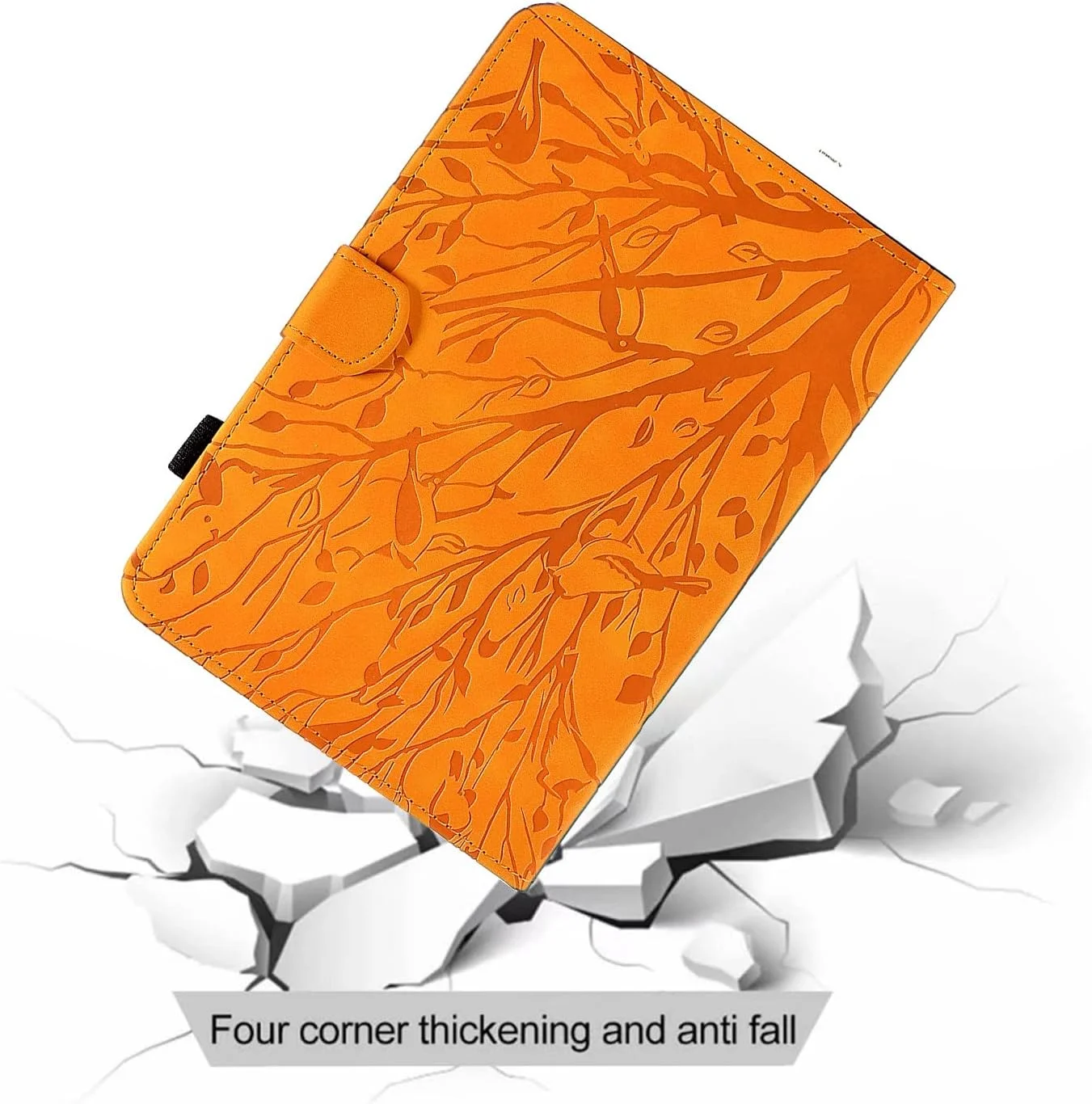 کیف تبلت طرح قدیمی سازگار با سامسونگ گلکسی تب A8 مدل X200/X205 (2021)، جلد چرمی PU درجه یک، قابلیت تنظیم زاویه دید چندگانه با 2 جای کارت اعتباری/خواب و بیدار شدن خودکار (رنگ: نارنجی) کیف تبلت طرح قدیمی سازگار با سامسونگ گلکسی تب A8 مدل X200/X205 (2021)، جلد چرمی PU درجه یک، قابلیت تنظیم زاویه دید چندگانه با 2 جای کارت اعتباری/خواب و بیدار شدن خودکار (رنگ: نارنجی)