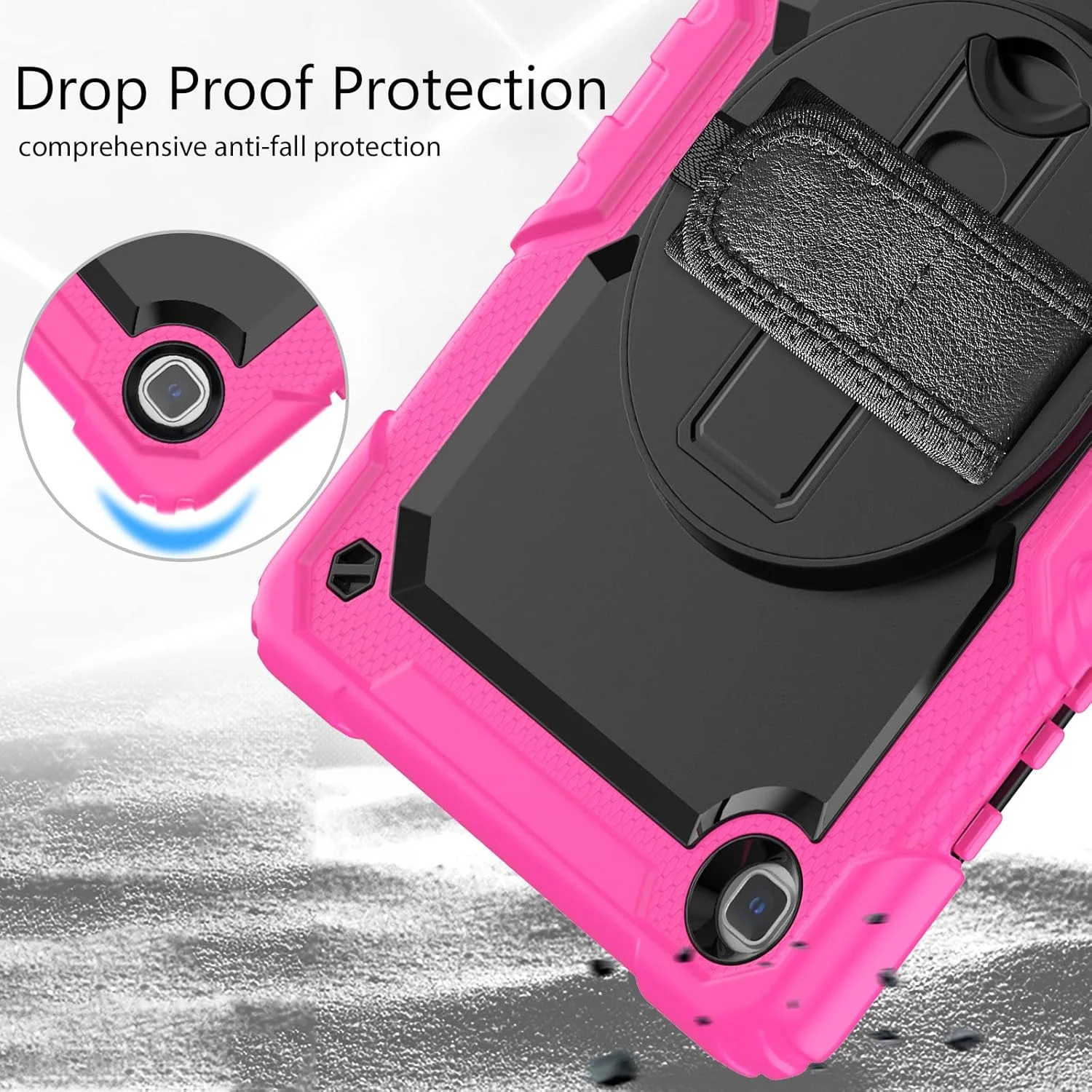 کیف محافظ تبلت سنگین نینسی برای سامسونگ گلکسی تب A7 لایت 8.7 اینچ 2021، کاور سیلیکونی ضد ضربه رنگین کمانی 3 در 1 با نگهدارنده مداد، بند شانه، بند دستی، پایه تاشو کیف محافظ تبلت سنگین نینسی برای سامسونگ گلکسی تب A7 لایت 8.7 اینچ 2021، کاور سیلیکونی ضد ضربه رنگین کمانی 3 در 1 با نگهدارنده مداد، بند شانه، بند دستی، پایه تاشو