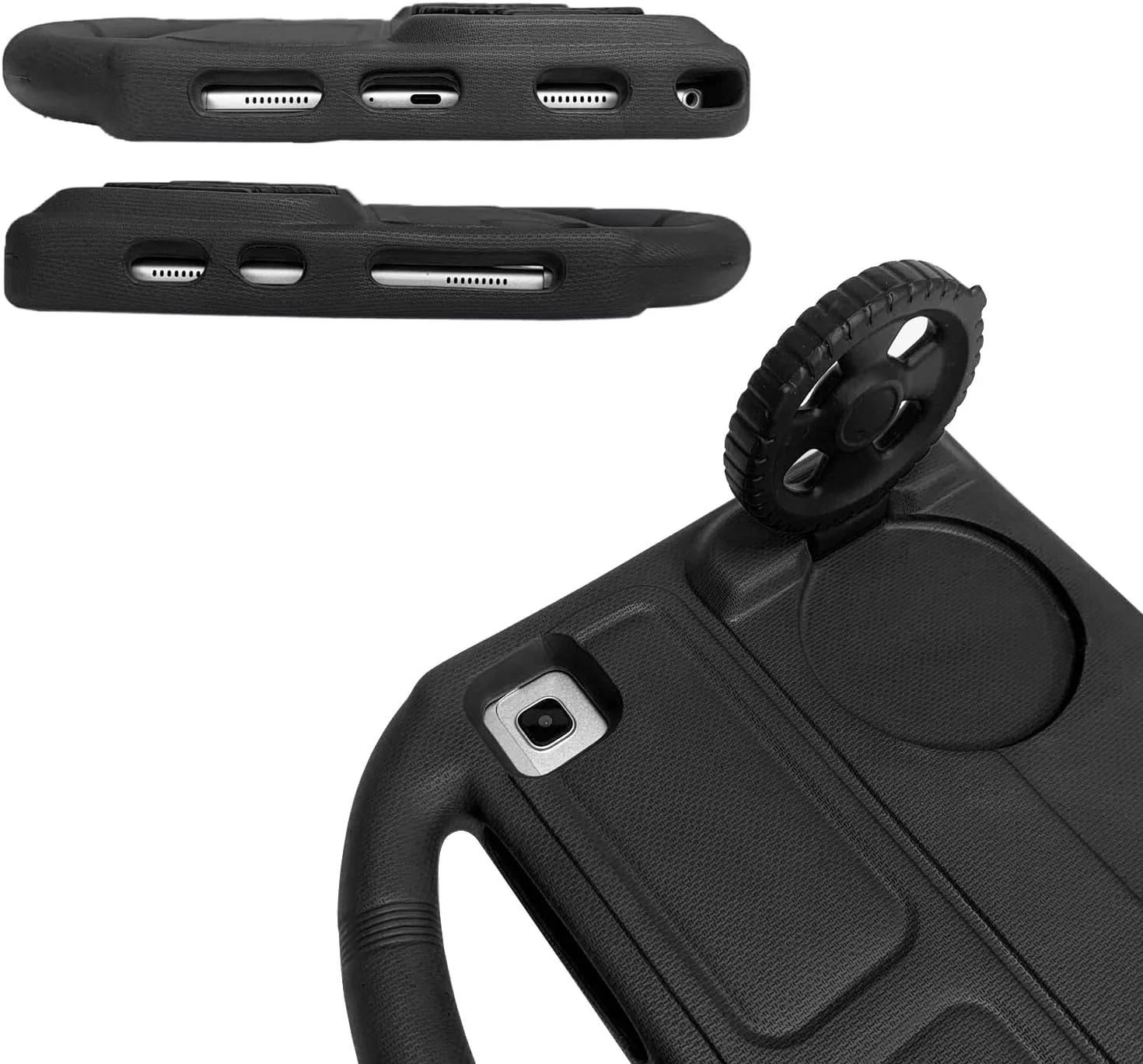 کیف تبلت کودکانه nincyee برای Samsung Galaxy Tab S6 10.5 اینچ 2019 T860/T865، روکش مقاوم در برابر ضربه EVA با دسته، کیف پایه تاشو با طرح چرخ ماشین برای کودکان