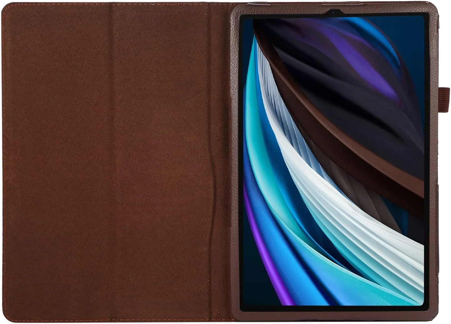 Tablet PC Case Texture Leather Tablet Case Compatible with Samsung Tab S4 10.5 Inch Tablet SM-T830/T835/T837 Slim Folding Stand Folio Protector Shockproof Back Cover with Holder Protection(Brown)