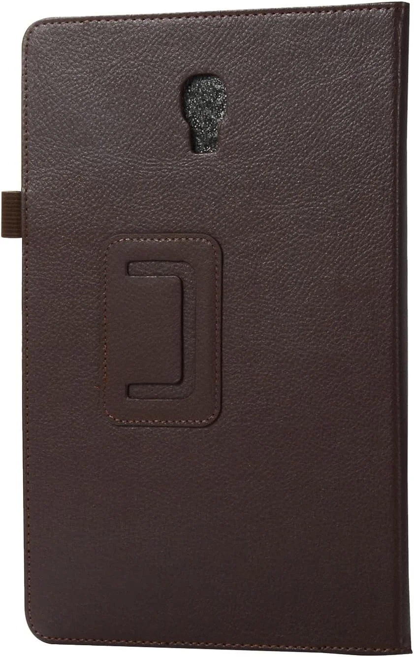 Tablet PC Case Texture Leather Tablet Case Compatible with Samsung Tab S4 10.5 Inch Tablet SM-T830/T835/T837 Slim Folding Stand Folio Protector Shockproof Back Cover with Holder Protection(Brown)