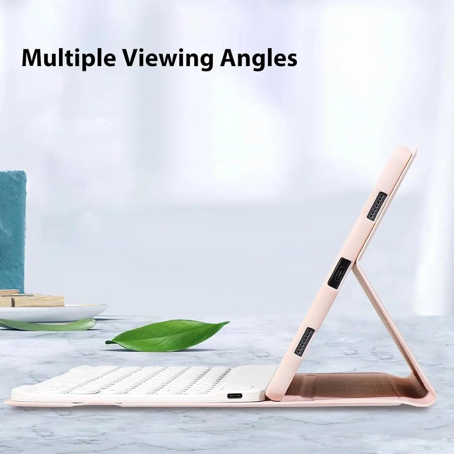 کیف کیبورد دار برای تبلت سامسونگ گلکسی تب A9+/Plus 11 اینچ مدل SM-X210/X216B/X218، کیبورد جداشدنی، کیف چرمی با پوشش کامل و دارای جای قلم (آبی، معمولی)