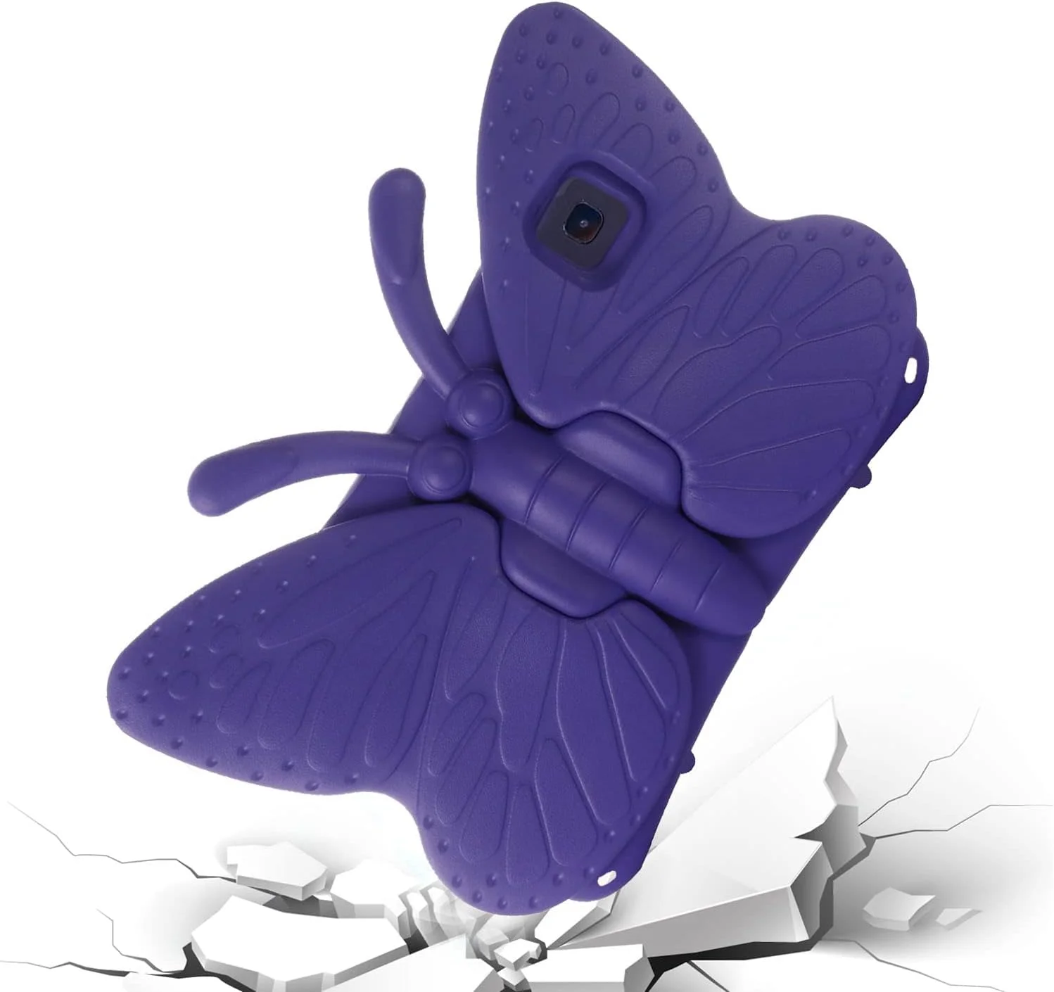 کیف تبلت کودکانه nincyee برای Samsung Galaxy Tab S6 10.5 اینچ 2019 T860/T865، روکش مقاوم در برابر ضربه EVA با نگهدارنده مداد، پایه تاشو، کیف کارتونی طرح پروانه ای برای کودکان