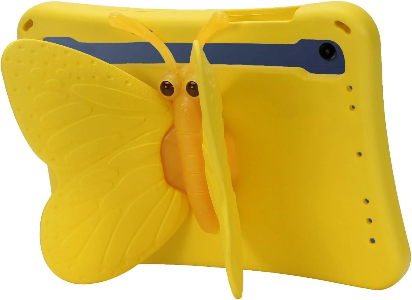 کیف تبلت کودکانه nincyee برای Samsung Galaxy Tab A7 Lite 8.7 اینچی، کاور مقاوم در برابر ضربه EVA با جای مداد، پایه تاشو، کیف کارتونی پروانه ای چرخان برای سرگرمی کودکان