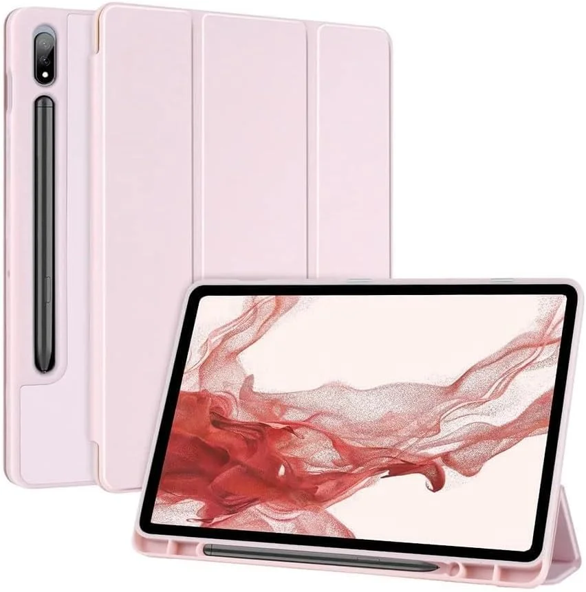 Tablets Case for Samsungs Galaxys Tab A9 Plus S9FE S10 FE(2025) 10.9in S8/S7 11in S7+/S8+/S9+/S10+ 12.4in S6 Lite 10.4in Cover (Pink, Tab A9)