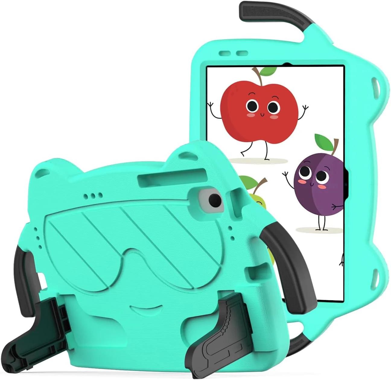 کیف تبلت کودکانه nincyee برای Samsung Galaxy Tab A7 10.4 اینچ 2020 SM-T500/T505، کاور مقاوم در برابر ضربه EVA با جای مداد، پایه تاشو، کیف کارتونی کوچک دستی برای کودکان