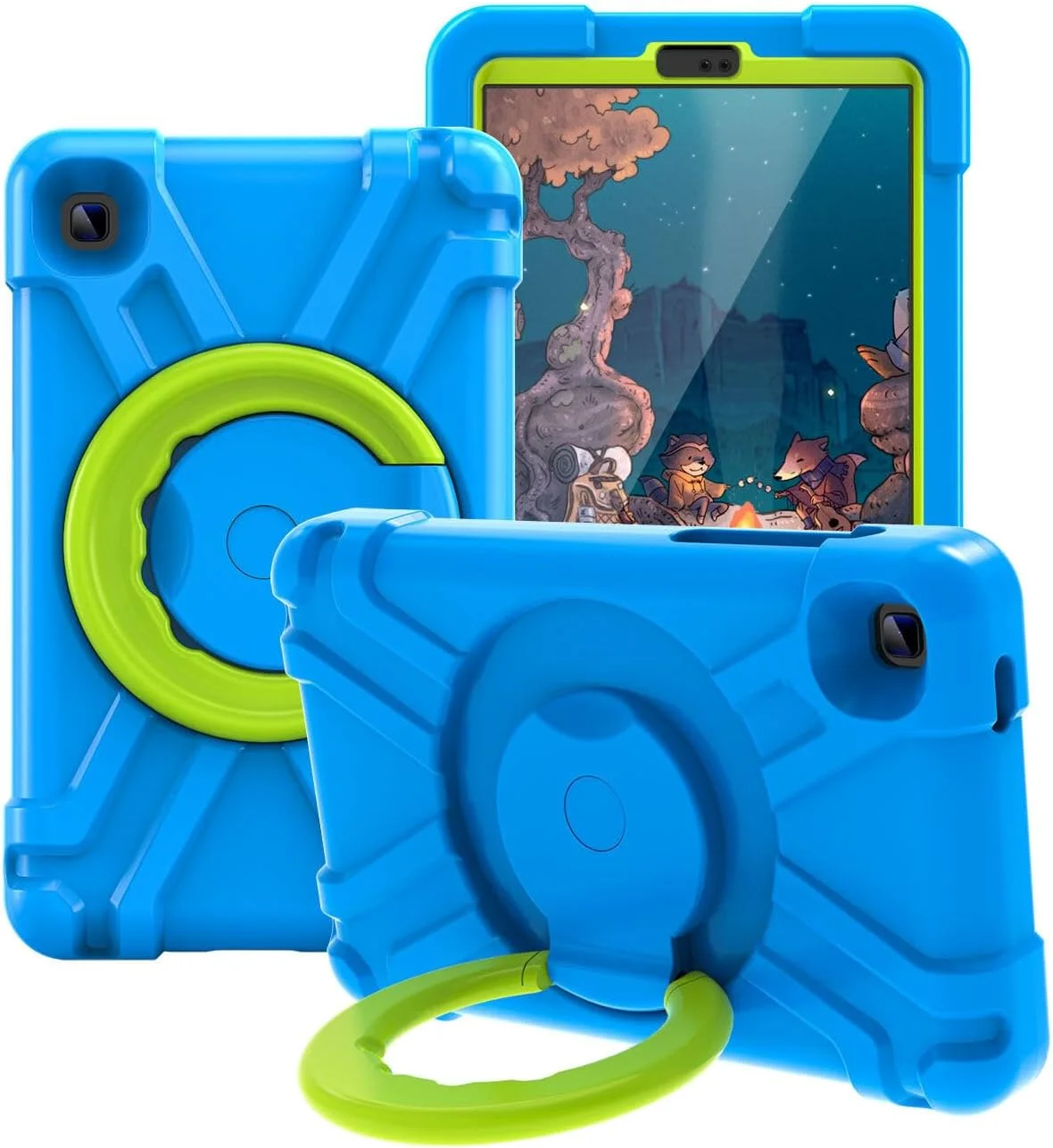 کاور تبلت AKABEILA برای سامسونگ گلکسی تب A7 Lite T220/T225، کاور ضد لغزش و مقاوم با استند چرخان، TPU نرم و ضد ضربه