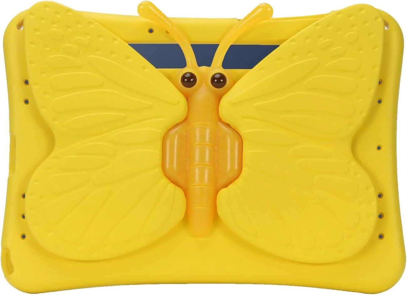 کیف تبلت کودکانه nincyee برای Samsung Galaxy A9+ 11 اینچ 2023، کاور مقاوم در برابر ضربه EVA با جای مداد، پایه تاشو، قاب کارتونی پروانه ای چرخان برای سرگرمی کودکان