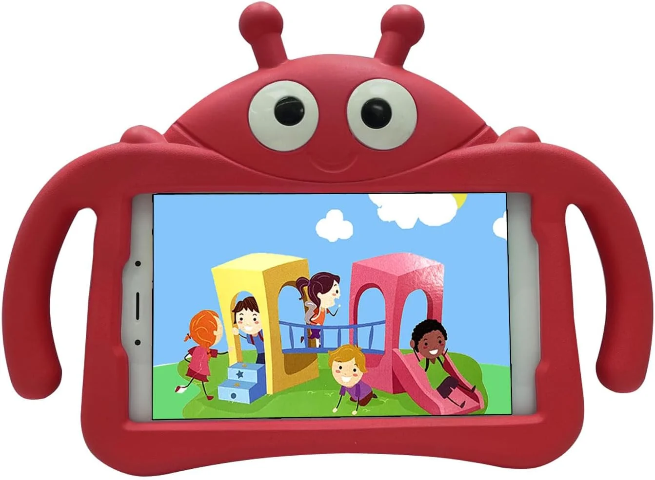 کیف تبلت کودکانه nincyee برای Samsung Galaxy Tab 3 8.0" T310/T311/T315، روکش مقاوم در برابر ضربه EVA با پایه تاشو، کیف کارتونی طرح سوسک بامزه برای کودکان