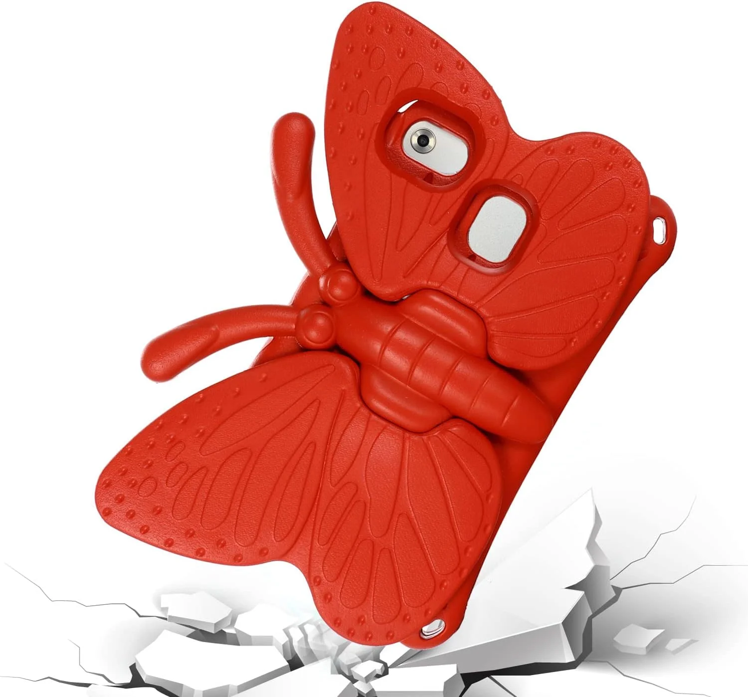 کیف تبلت کودکانه nincyee برای Samsung Galaxy Tab A7 lite 8.7 اینچ 2021 T220/T225، کاور مقاوم در برابر ضربه EVA با جای مداد، پایه تاشو، کیف کارتونی طرح پروانه ای برای کودکان