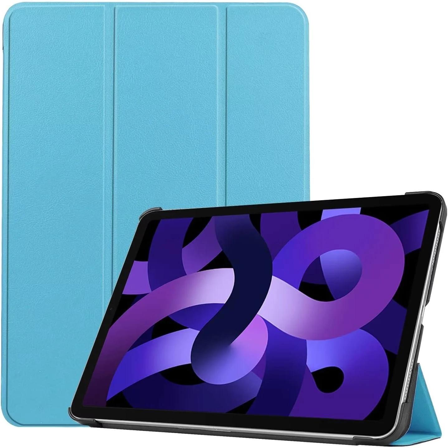 کیف تبلت RanTuo برای Samsung Galaxy Tab 10 Ultra، چرم PU، سبک و نازک، ضد آب، ضد گرد و غبار، قاب محافظ ضد افتادن برای Samsung Galaxy Tab 10 Ultra. (آبی آسمانی)