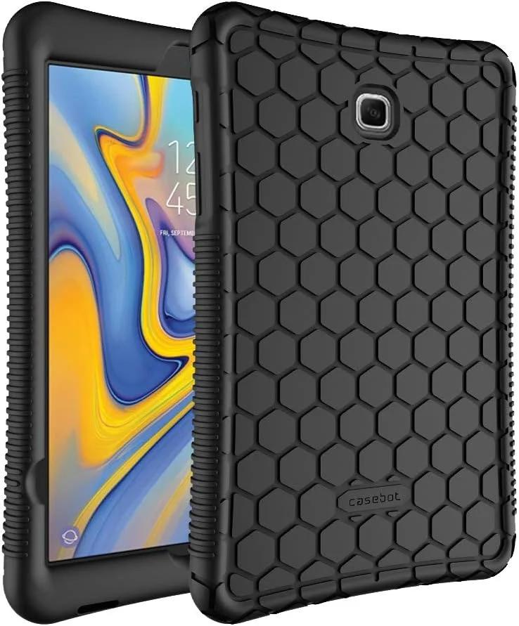 کاور سیلیکونی Fintie برای تبلت سامسونگ گلکسی تب A 8.0 مدل SM-T387 نسخه 2018 اپراتورهای Verizon/Sprint/T-Mobile/AT&T، [سری لانه زنبوری]، سبک وزن، ضد ضربه، محافظ مدل ESAO071a