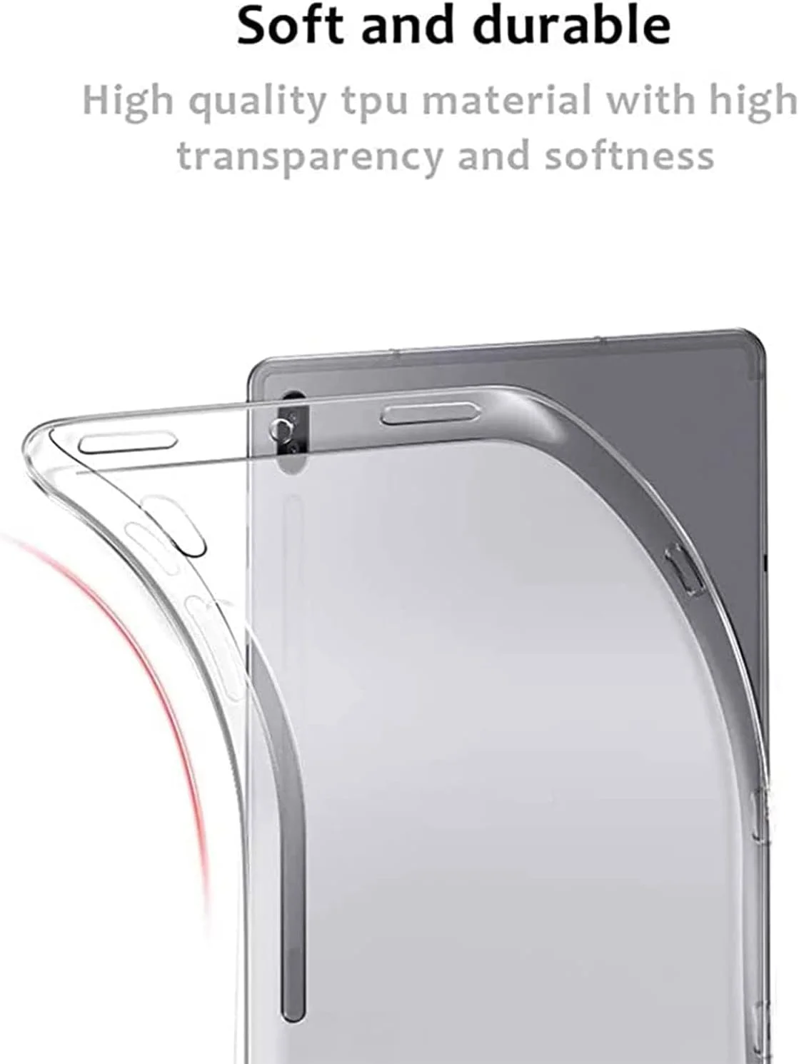 کاور محافظ تبلت سامسونگ گلکسی تب S8 لوکیون، سازگار با تبلت 11 اینچی، جنس TPU نرم و شفاف، ضد ضربه و ضد لغزش (شفاف) کاور محافظ تبلت سامسونگ گلکسی تب S8 لوکیون، سازگار با تبلت 11 اینچی، جنس TPU نرم و شفاف، ضد ضربه و ضد لغزش (شفاف)