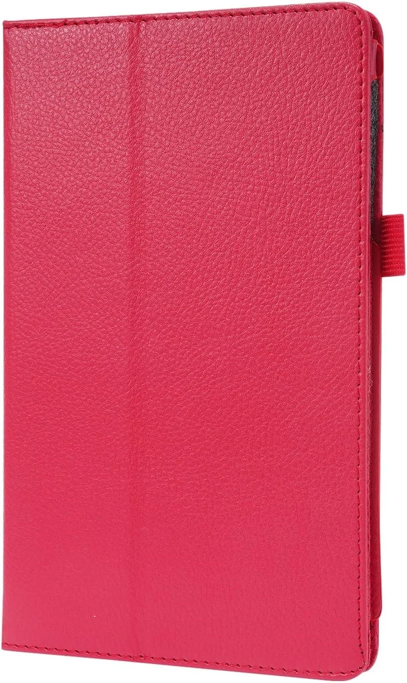 کیف تبلت با بافت چرمی مناسب برای تبلت سامسونگ گلکسی تب A7 لایت 8.7 T220 / T225 2021، محافظ تاشو باریک، پوشش پشتی ضد ضربه با استند