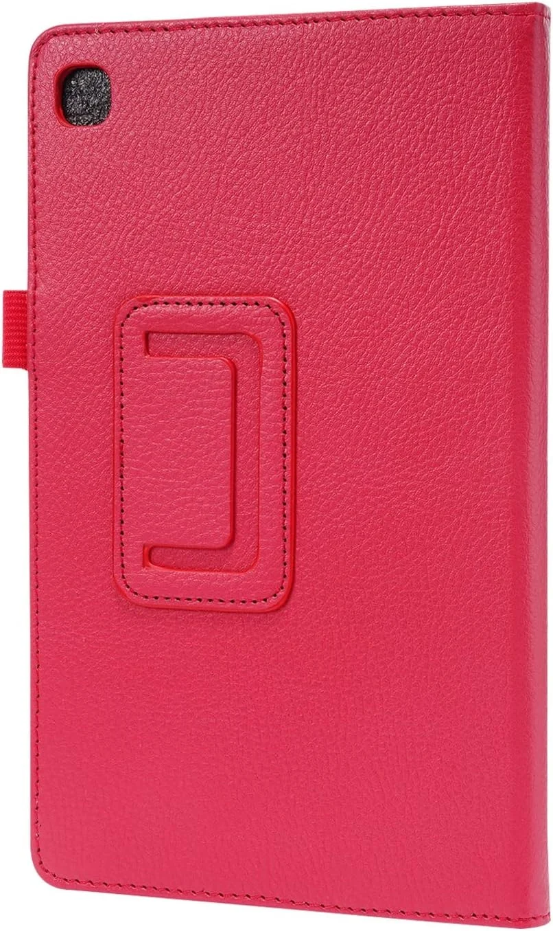 کیف تبلت با بافت چرمی مناسب برای تبلت سامسونگ گلکسی تب A7 لایت 8.7 T220 / T225 2021، محافظ تاشو باریک، پوشش پشتی ضد ضربه با استند