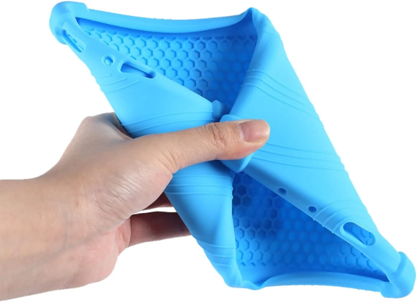 Chstls Silicone Case for Galaxy Tab A 8.4" 2020, Shockproof Soft Silicone Back Case, Lightweight Kids Friendly Cover with Foldable Stand for Samsung Galaxy Tab A 8.4 SM-T307 SM-T307U - Black