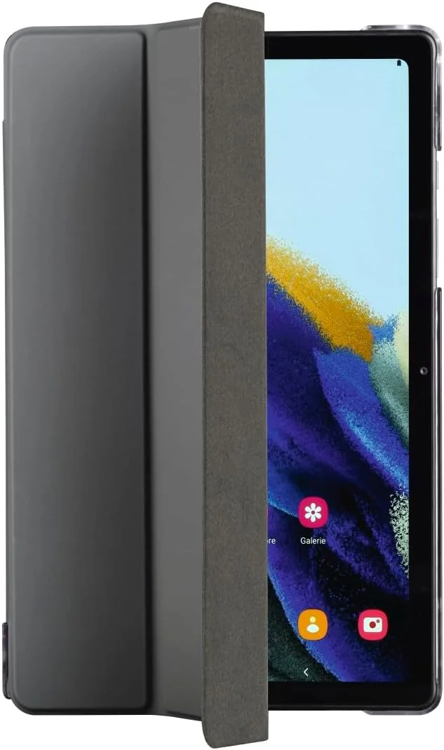 کیف تبلت هوشمند Hama مناسب برای تبلت سامسونگ Galaxy Tab A8 با صفحه نمایش 10.5 اینچ، کاور محافظ تبلت سامسونگ 10.5 اینچی A8 با عملکرد استند، پشت شفاف و کاور مغناطیسی - خاکستری