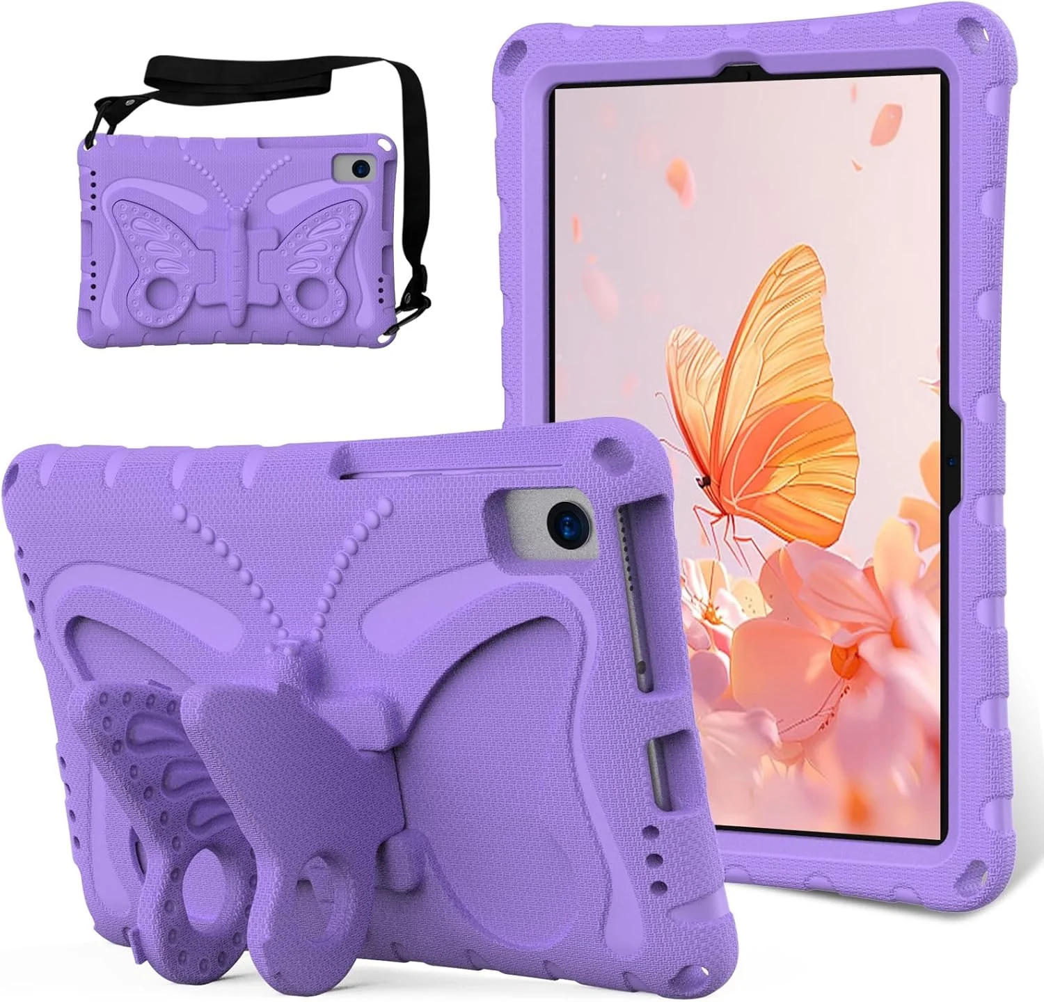 کیف تبلت مسافرتی سازگار با Samsung Galaxy Tab S6 Lite 10.4 اینچ SM-P620/P625/P610/P613/P615/P619، کیف شانه ای محافظ سبک و ضد ضربه سازگار با کودکان