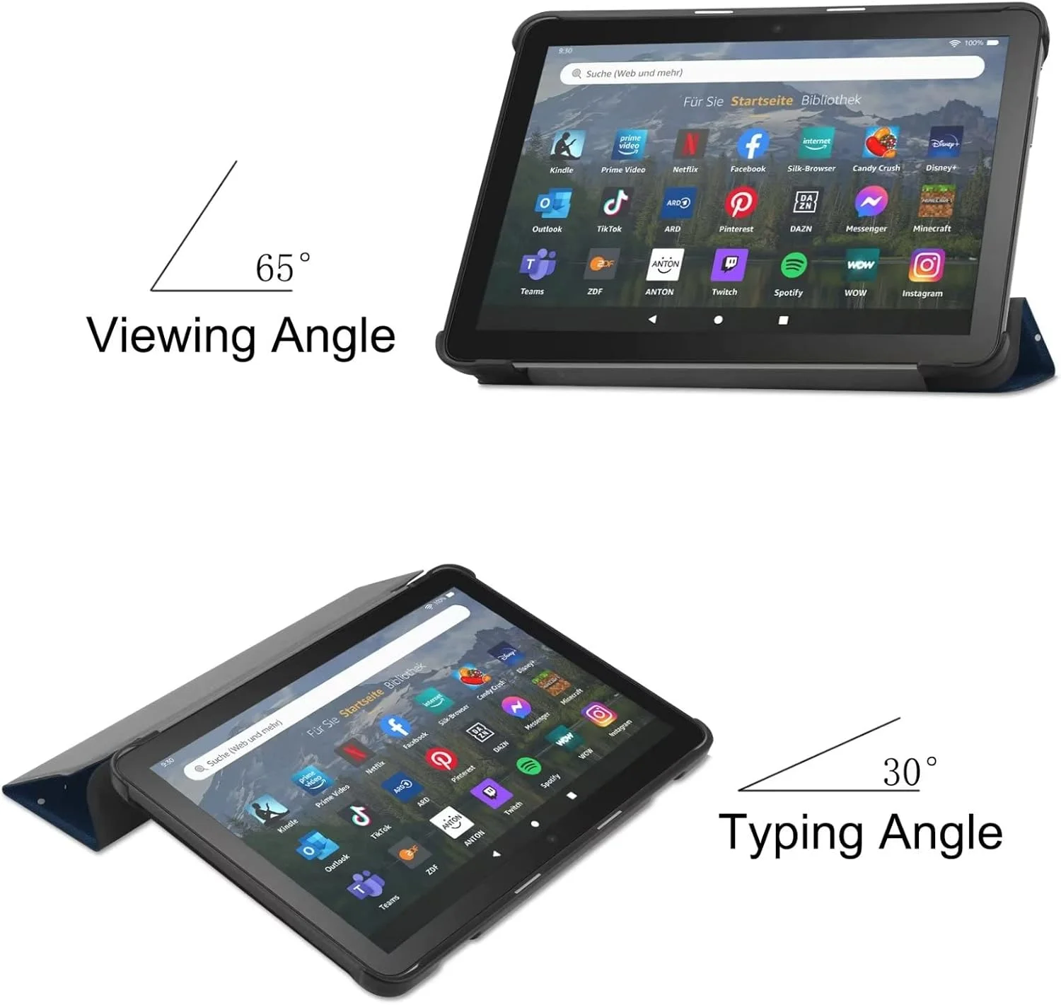 کیف تبلت RanTuo برای تبلت سامسونگ گلکسی تب 10، چرم PU، سبک و نازک، ضد آب، ضد گرد و غبار، قاب محافظ ضد افتادن برای سامسونگ گلکسی تب 10 (گربه تنبل)