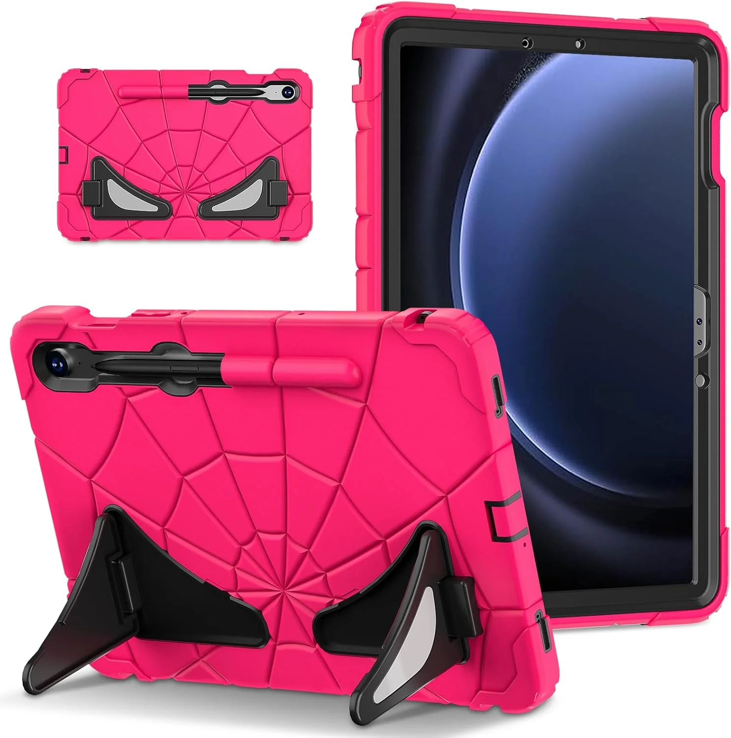 AKABEILA Tablet Case for Samsung Galaxy Tab S9 FE/S9/S8/S7 11 Zoll 2023 SM-X710, Lightweight Shockproof Rugged Protective Cover with Kickstand Pen Holder Kids Children Boys Babies