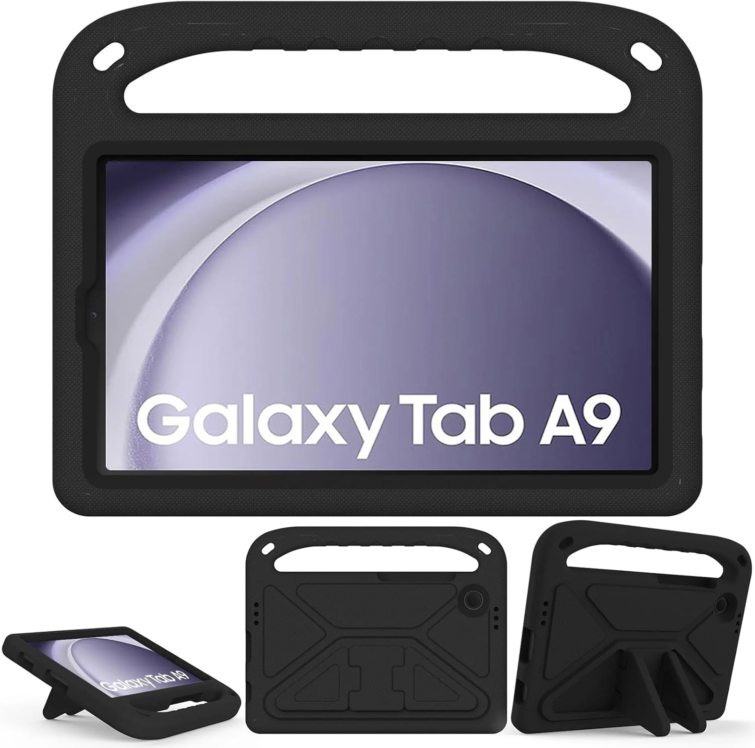 XunyLyee Kids Case for Samsung Galaxy Tab A9 (8.7 inch) 2023 Cover, Black