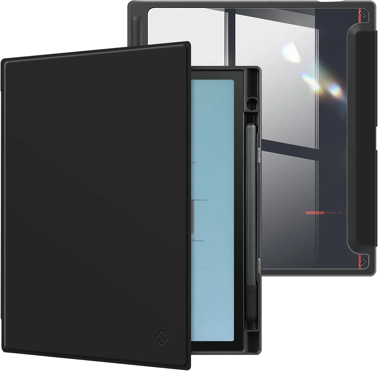 کیف باریک Fintie برای تبلت 10.3 اینچی BOOX Note Air3 C/Note Air 3 B/W E Ink ePaper 2023 - جلد چرمی PU ممتاز سبک وزن، حالت خواب/بیدار خودکار با نگهدارنده قلم، مشکی