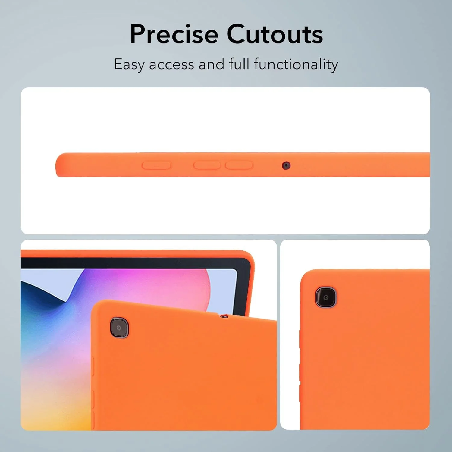 Travel with Tablet Case Compatible with Samsung Galaxy Tab S6 Lite 10.4'' 2024/2022/2020 (SM-P620/P610/P613/P615), Flexible TPU Protective Case, Slim and Lightweight, Shockproof