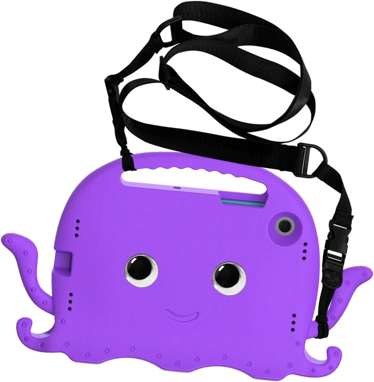 Travel on Tablet Case Compatible with Samsung Galaxy Tab A8 10.5 Inch X200/X205 (2021), Lightweight and Shockproof Case Compatible with Kids, Non-slip Corners and Shoulder Strap Compatible